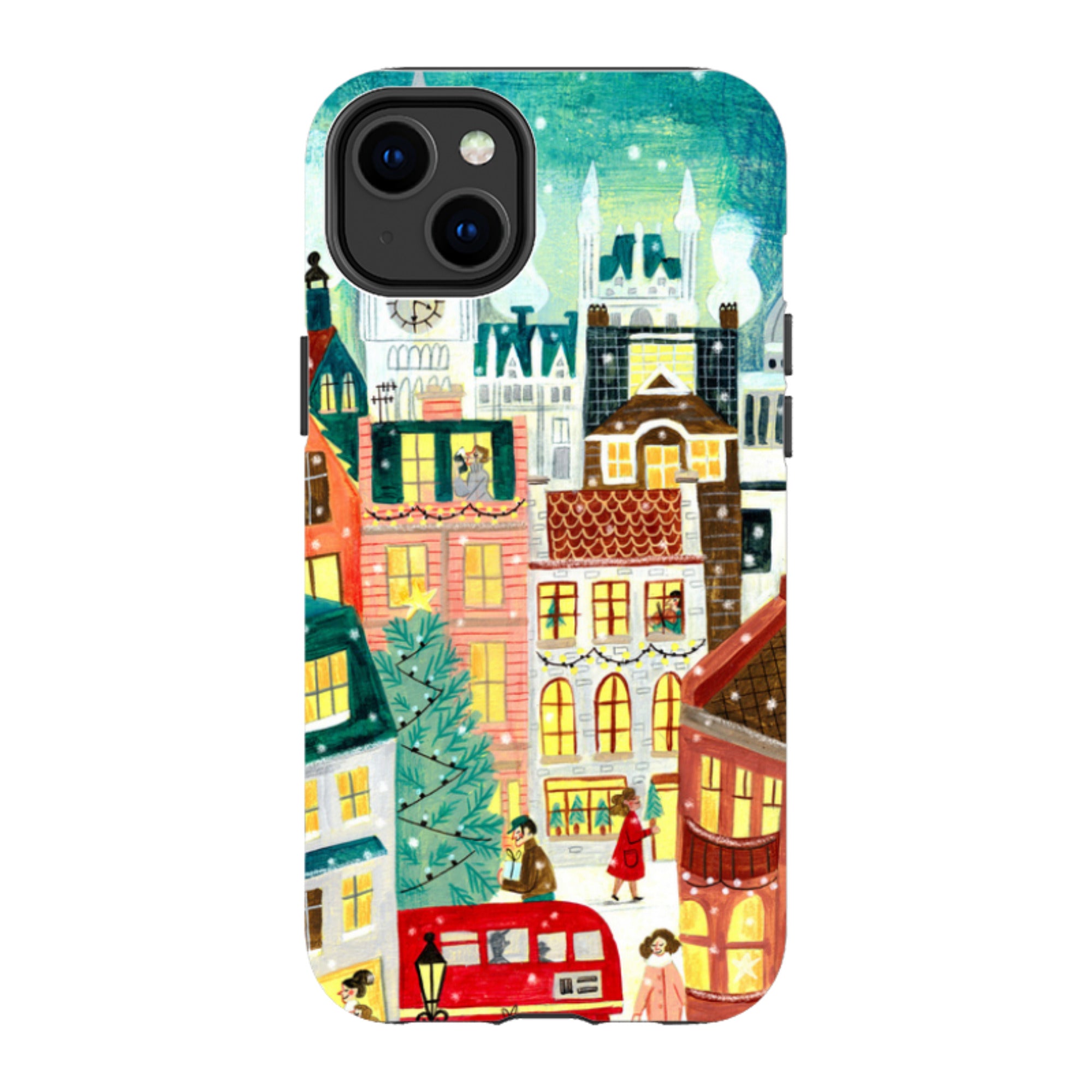 iPhone Tough Case - Xmas In London By Caroline Bonne Muller