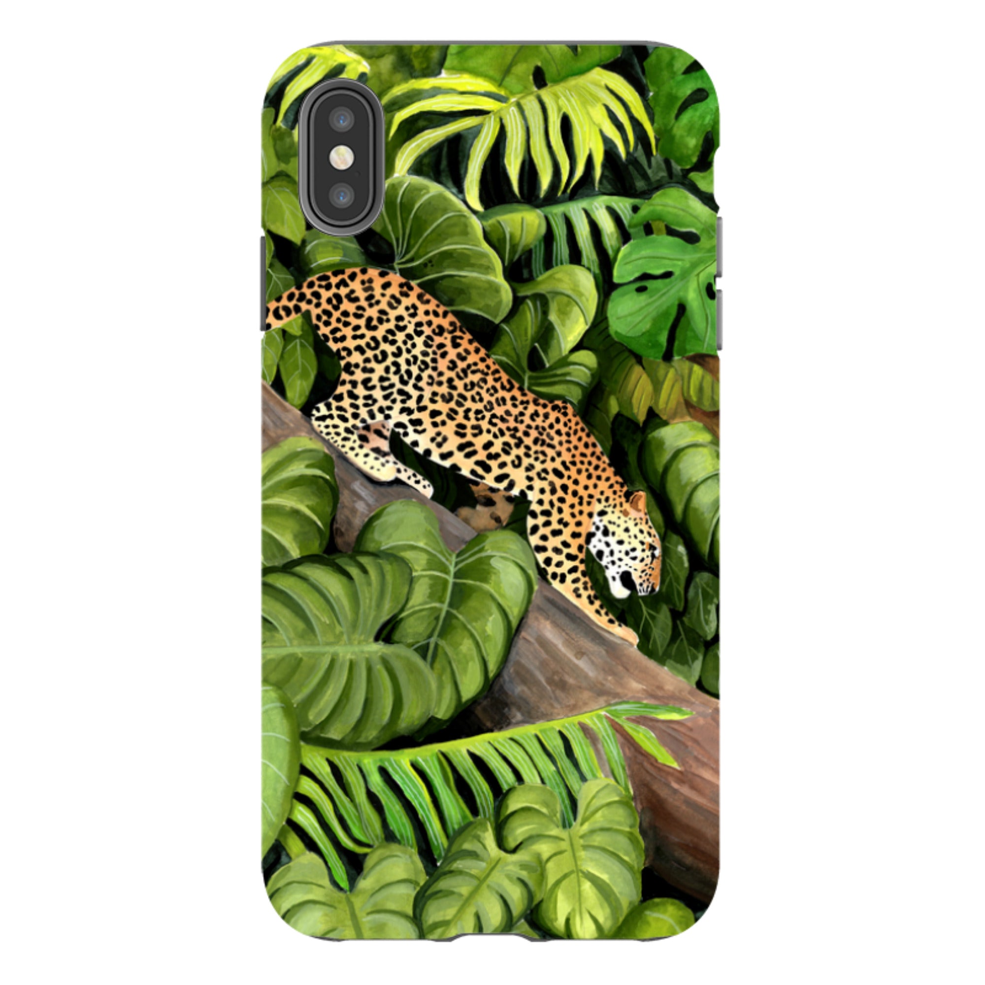iPhone Tough Case - Leopard Poised By Bex Parkin