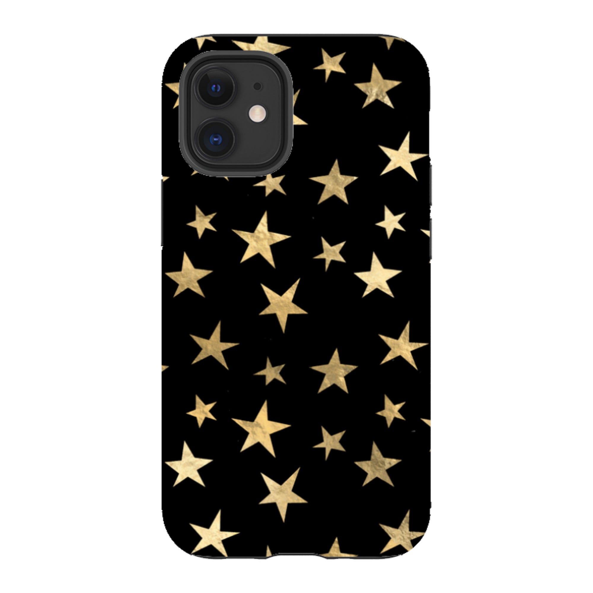 iPhone Tough Case - Black and Gold Stars