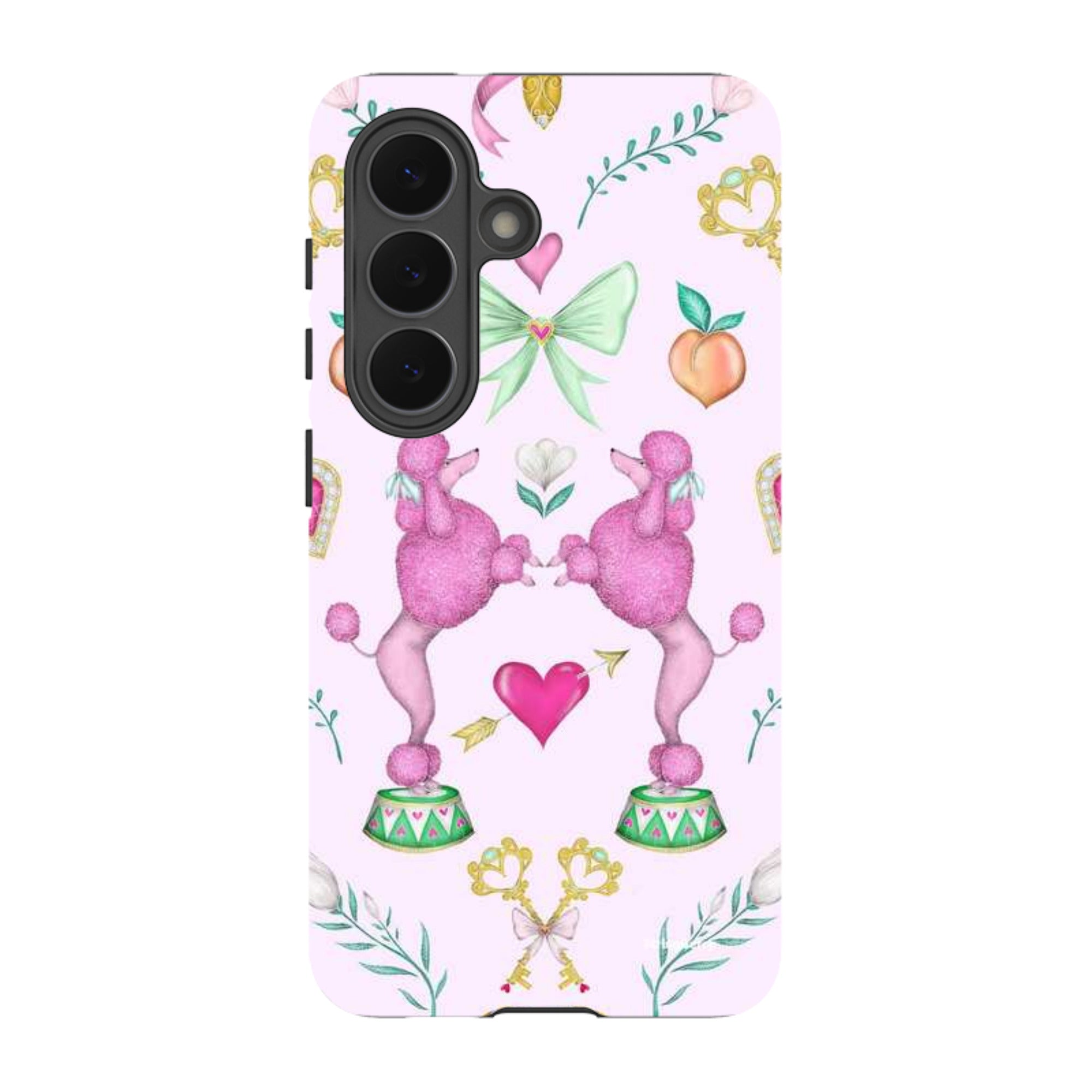Samsung Tough Case - Pink Poodle Parlour Sugar By Catherine Rowe