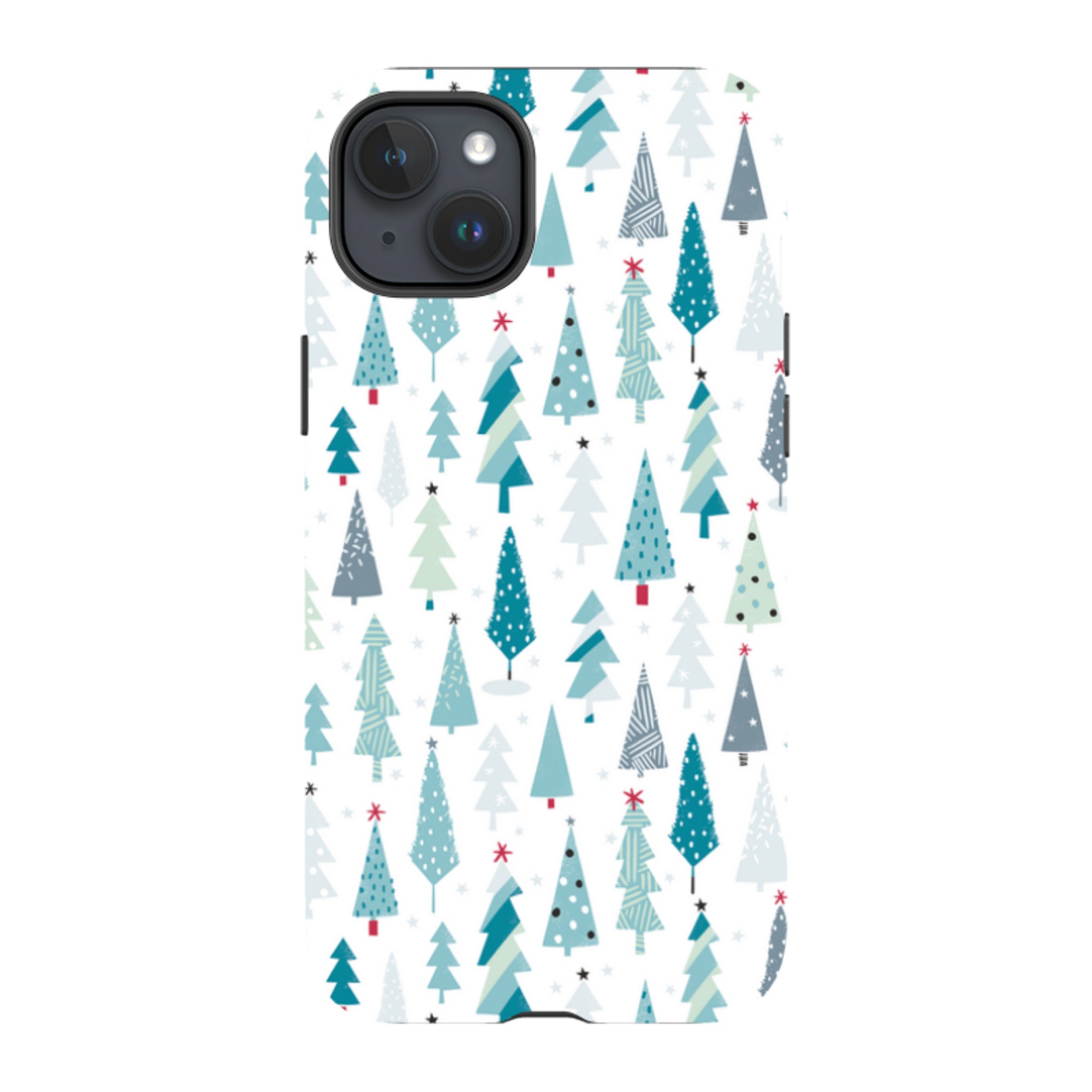 iPhone Tough Case - Little Xmas Trees By Ali Brookes