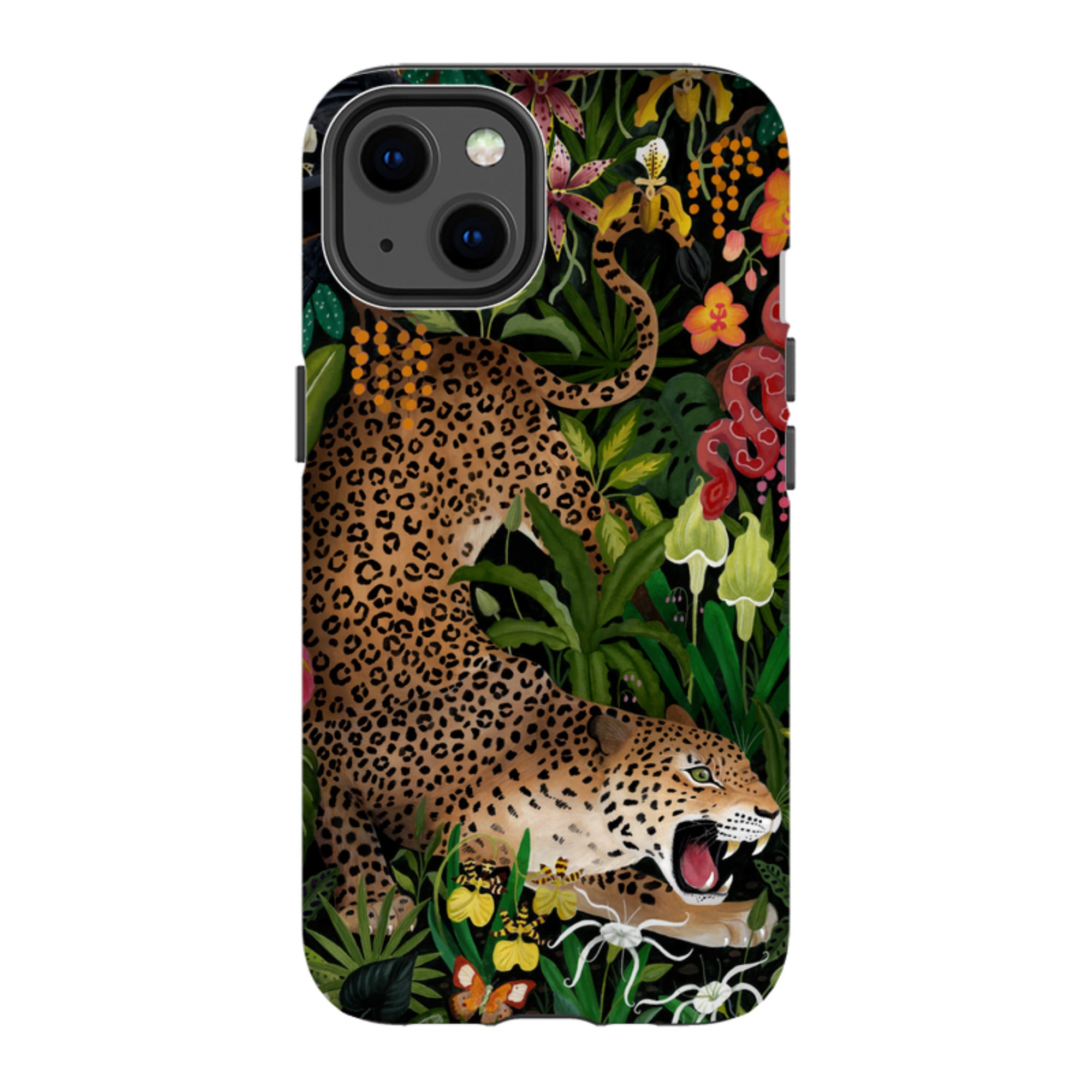 iPhone MagSafe Tough Case -  Roaring Leopard By Bex Parkin