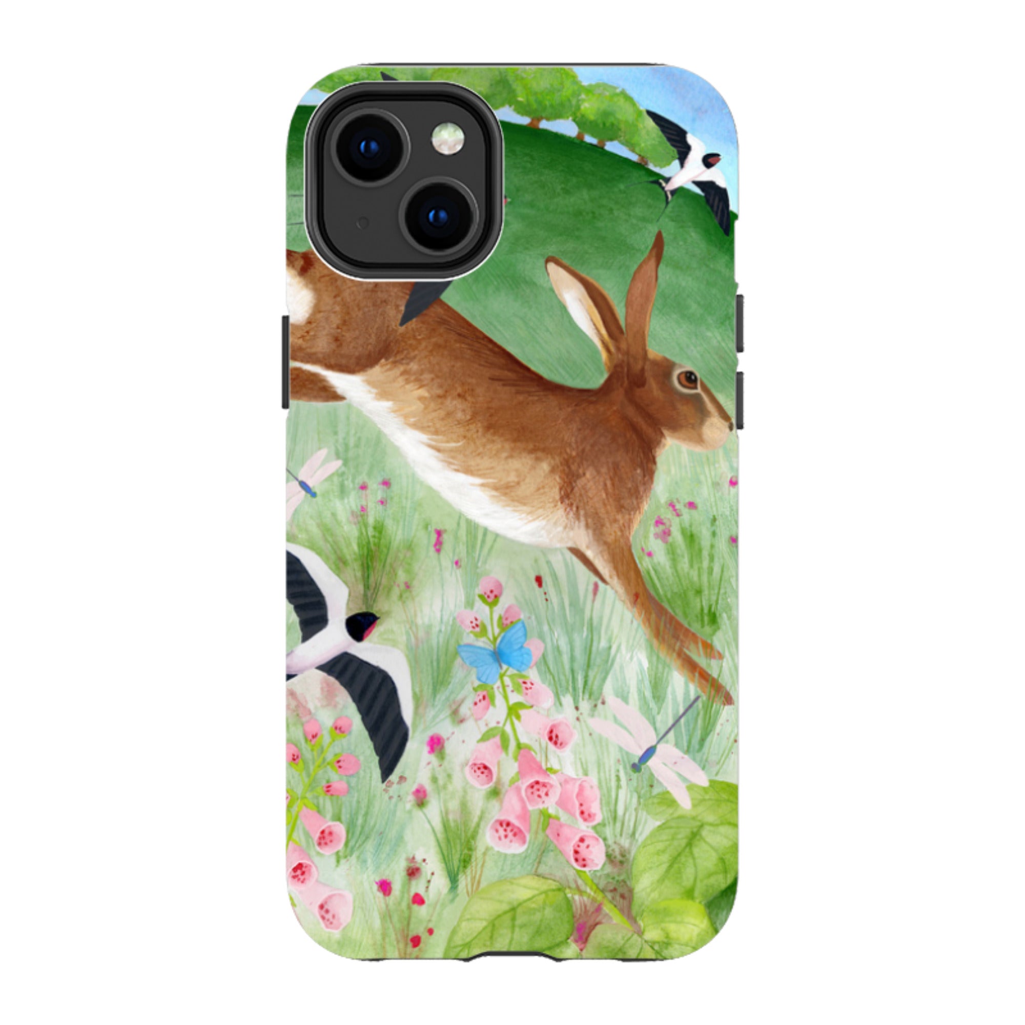 iPhone MagSafe Tough Case - Hares and Swallows By Bex Parkin