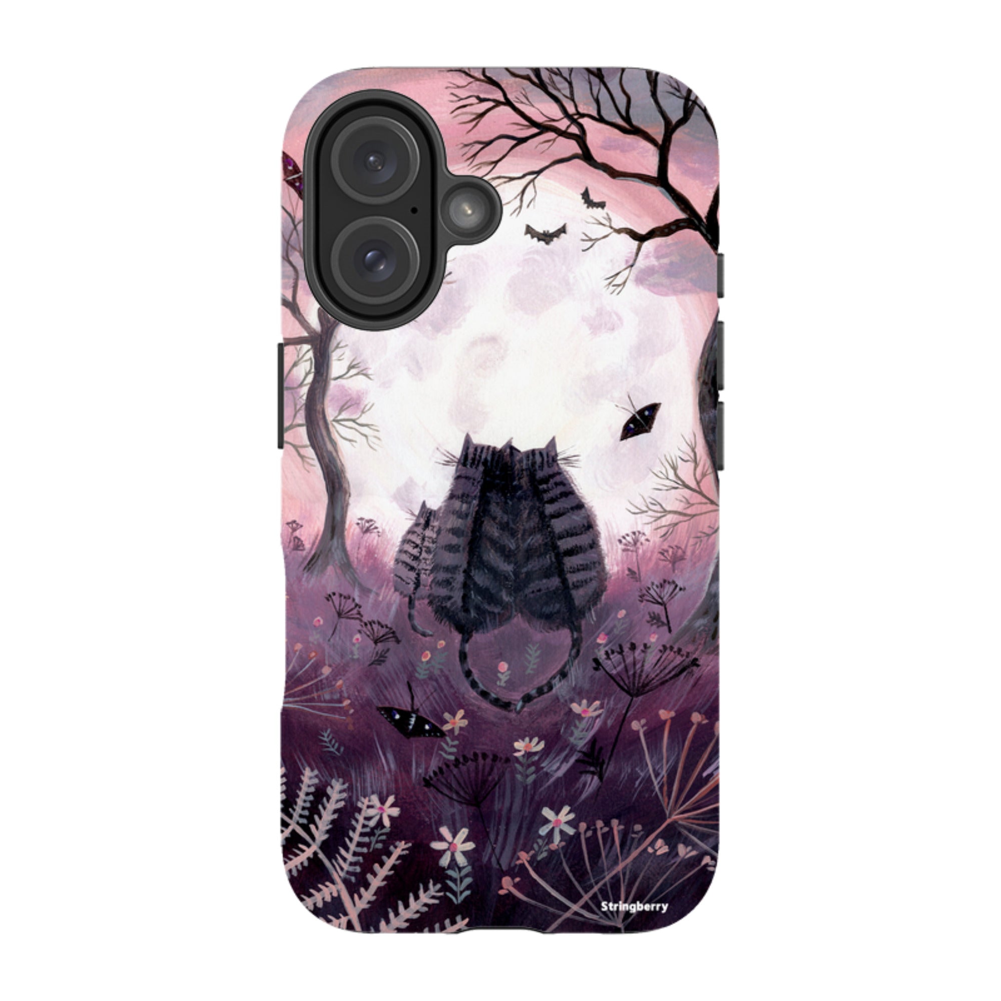 iPhone Tough Case - Spooky Cats By Mary Stubberfield