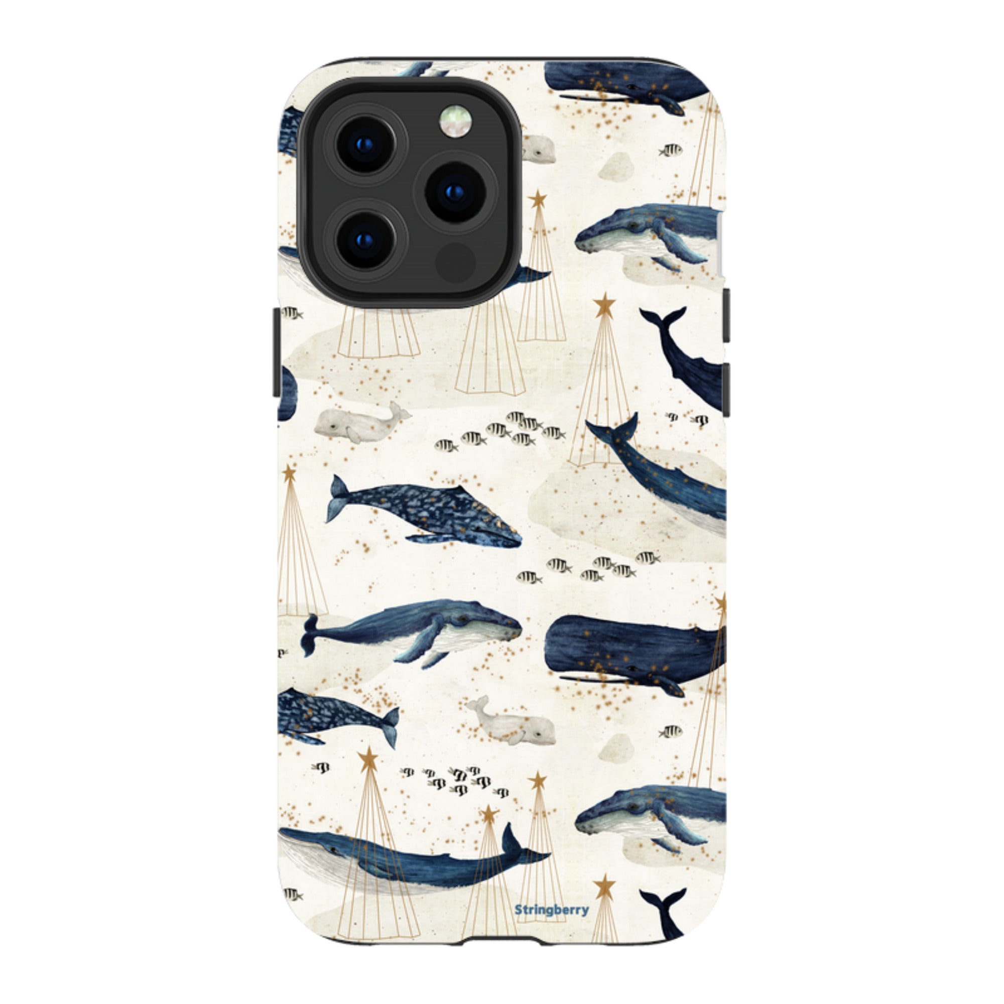 iPhone Tough Case - Christmas Whale III By Katherine Quinn