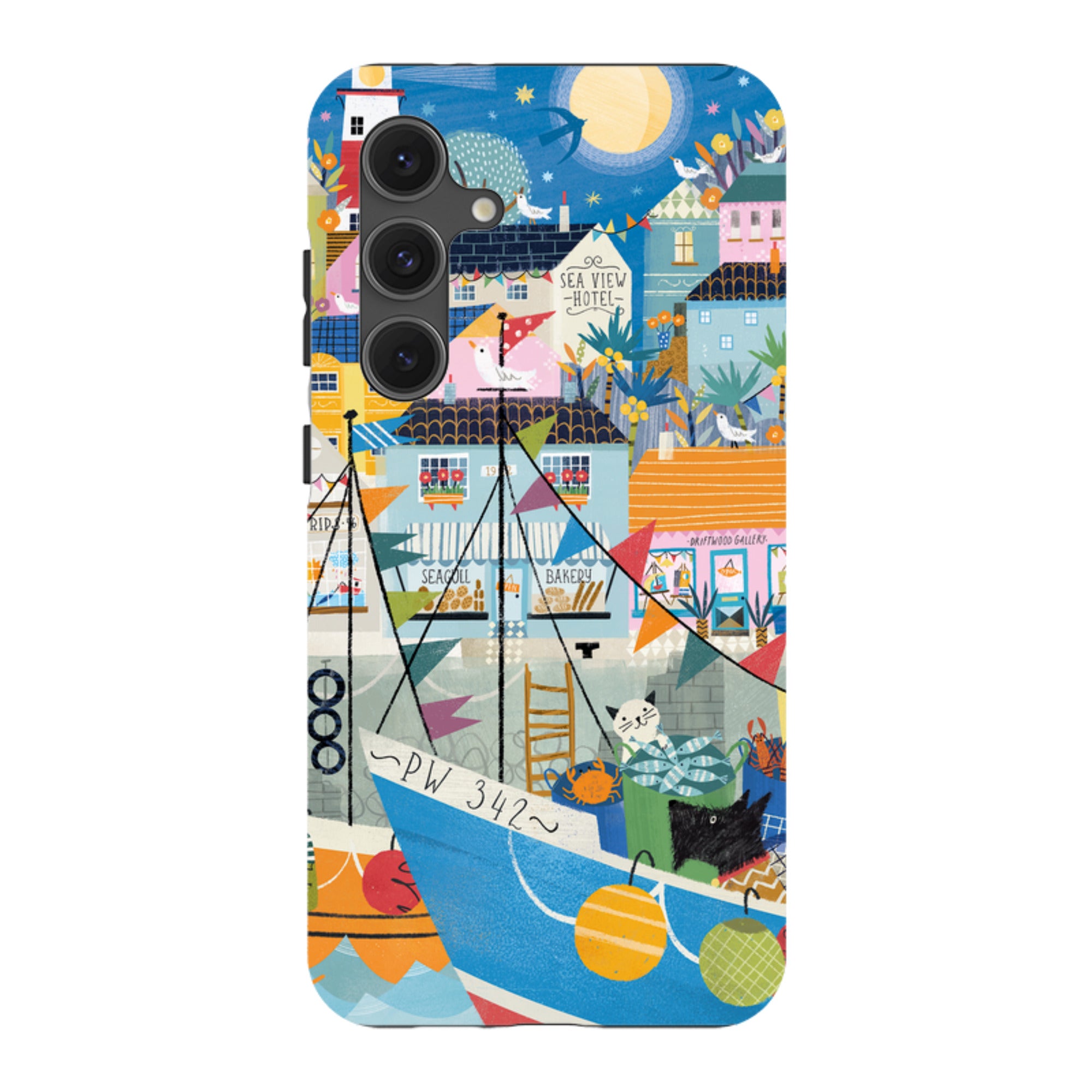 Samsung Tough  Case - Night Harbour 1 By Ali Brookes