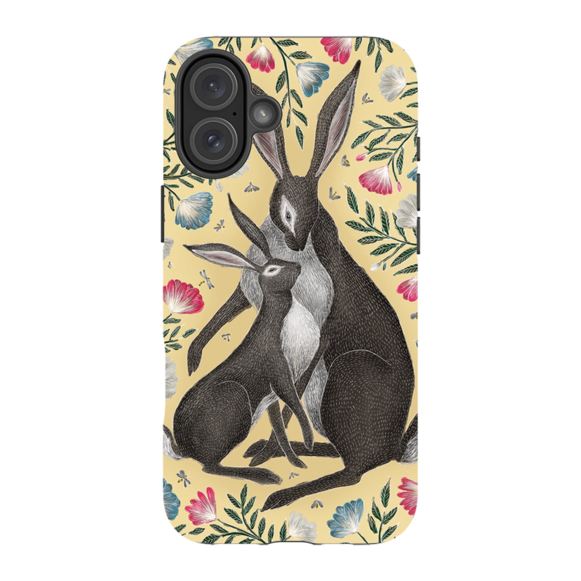 iPhone Tough Case - Mother And Baby Hare By Catherine Rowe