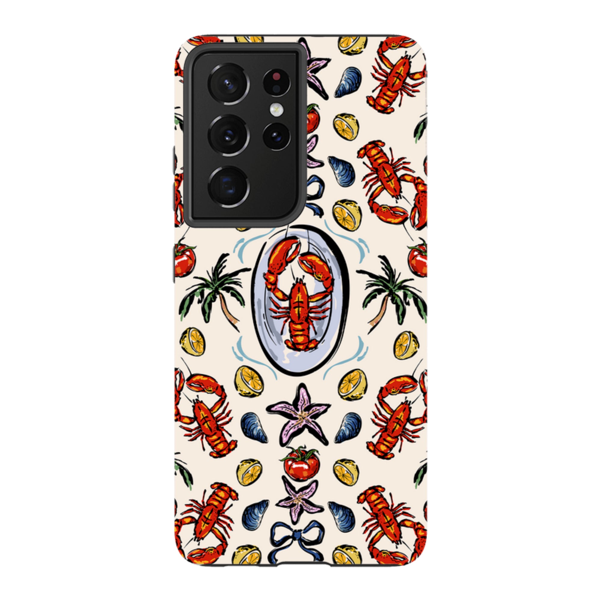 Samsung Tough Case - Seafood and palm trees
