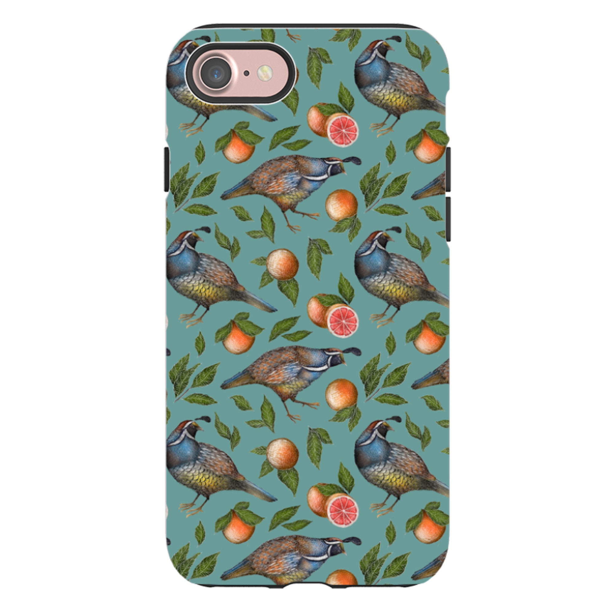 iPhone Tough Case - Quails Pattern By Catherine Rowe