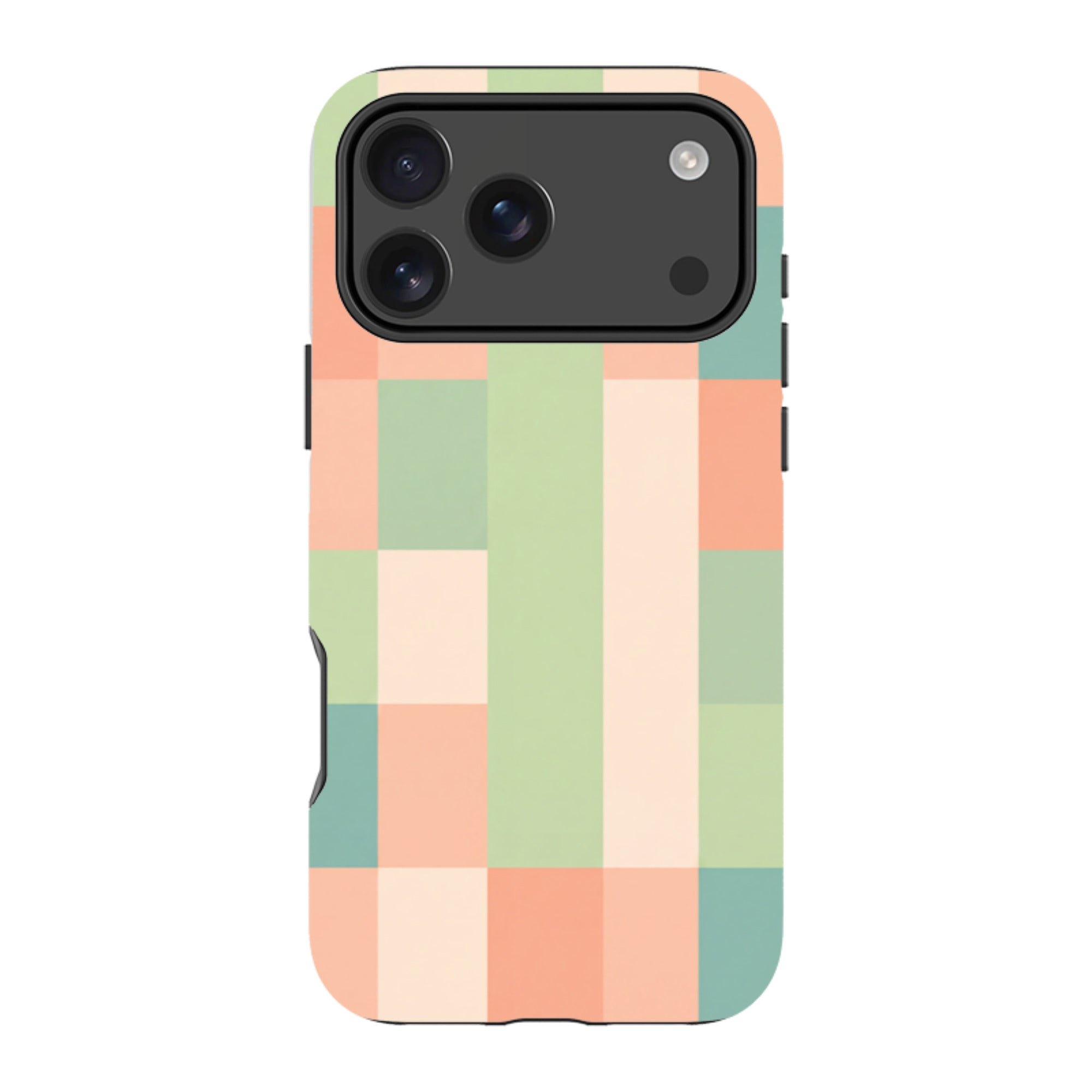 iPhone MagSafe Tough Case - Pastel Gingham