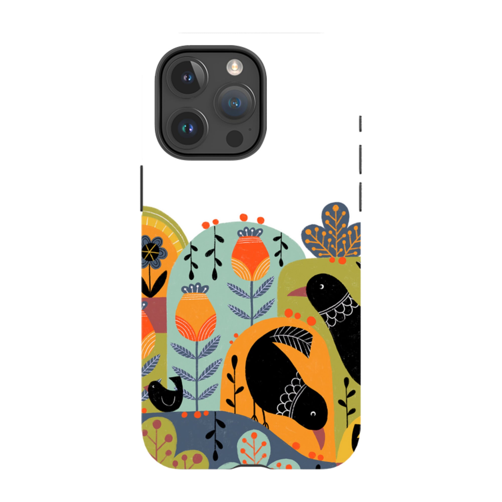iPhone MagSafe Tough Case -  Folky Birds IV By Suzy Taylor