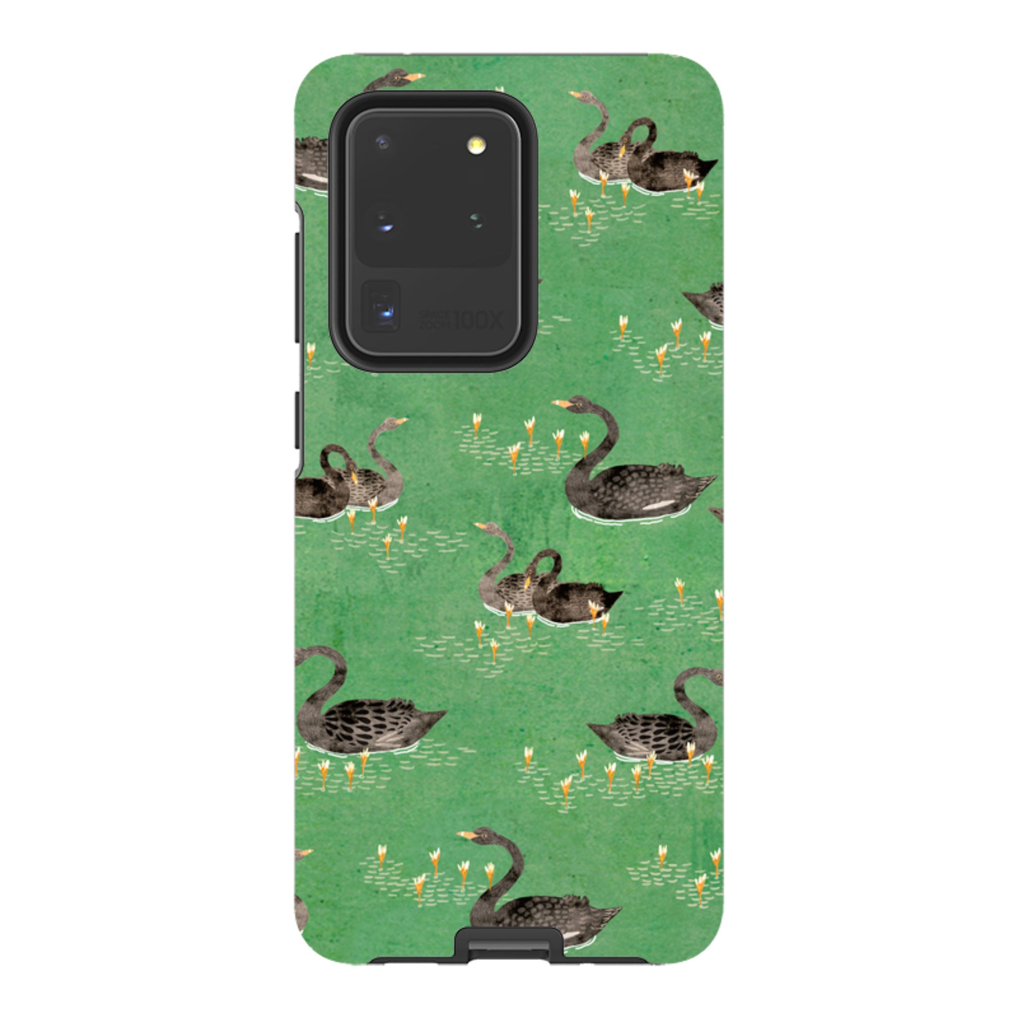 Samsung Tough Case - Swans Green By Katherine Quinn