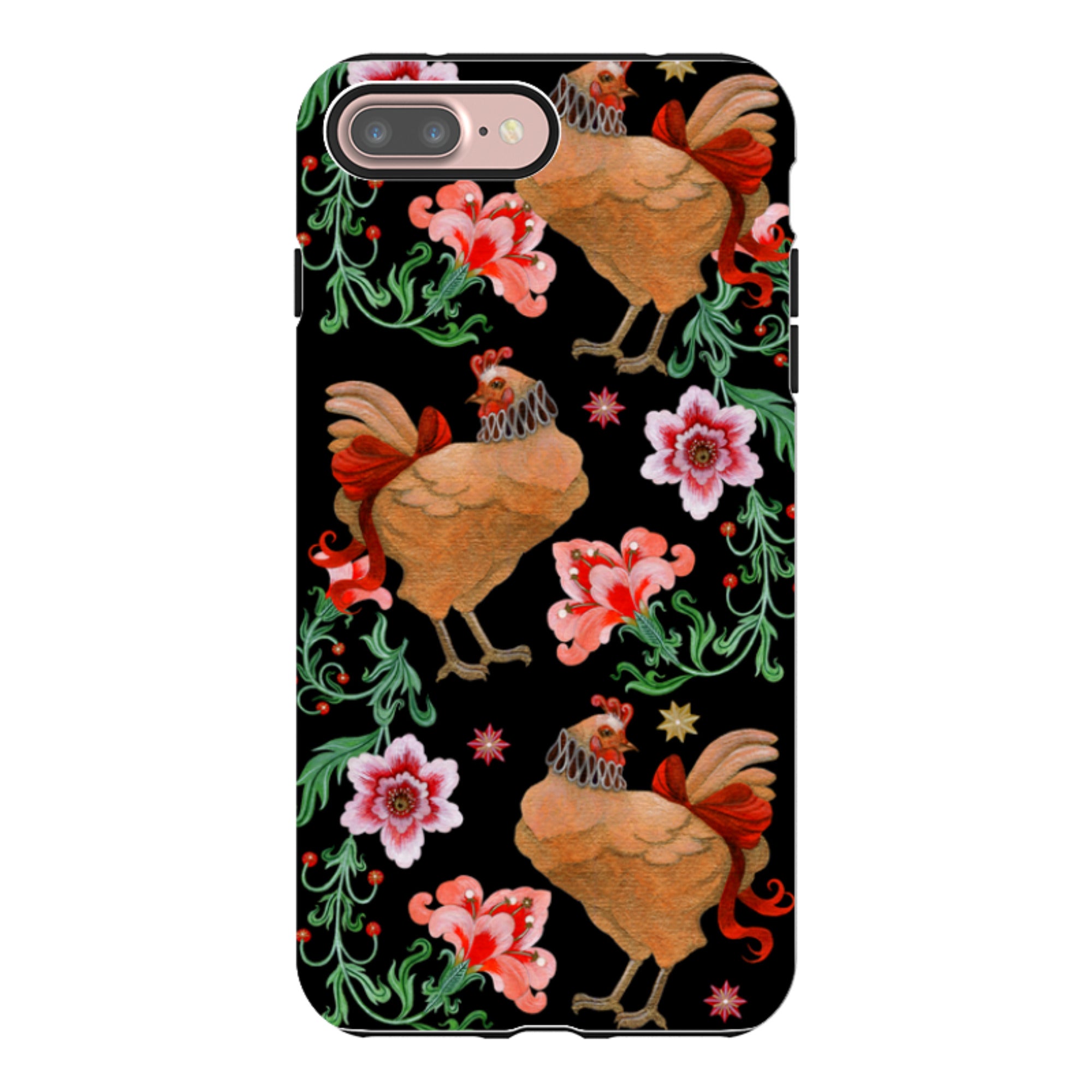 iPhone Tough  Case - Three French Hens By Maria Matos