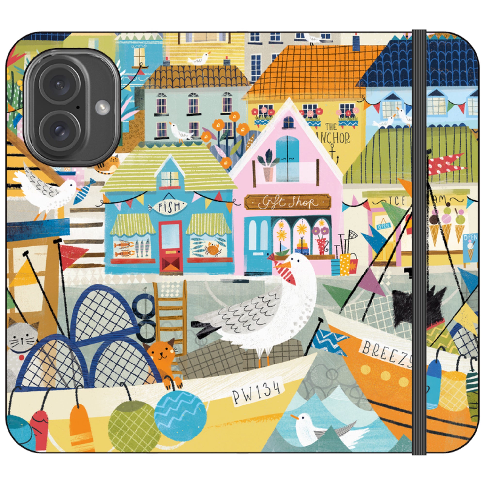 Harbour Wallet Case By Ali Brookes