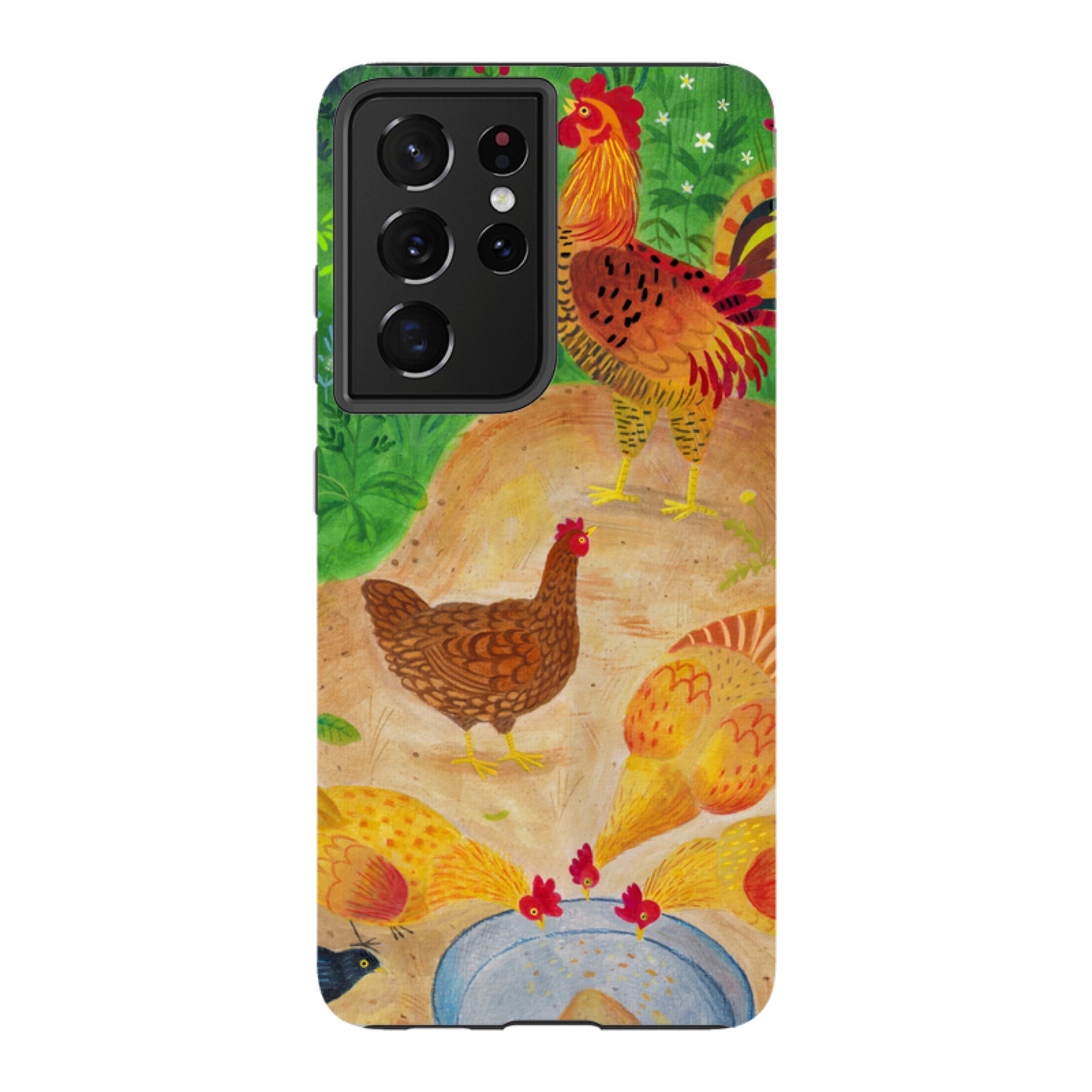 Samsung Tough Case - Chickens By Bex Parkin
