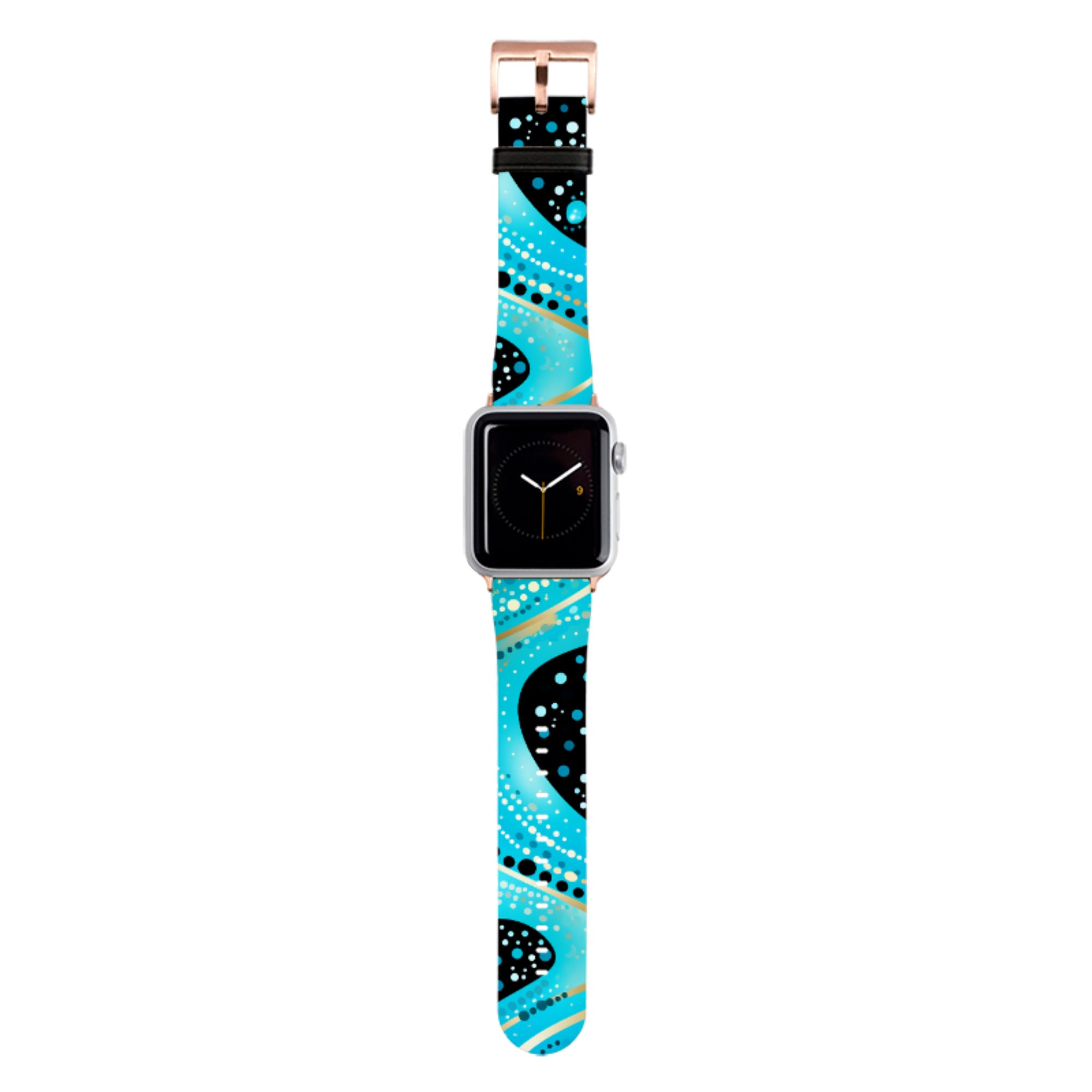 Blue Wave Apple Watch Strap