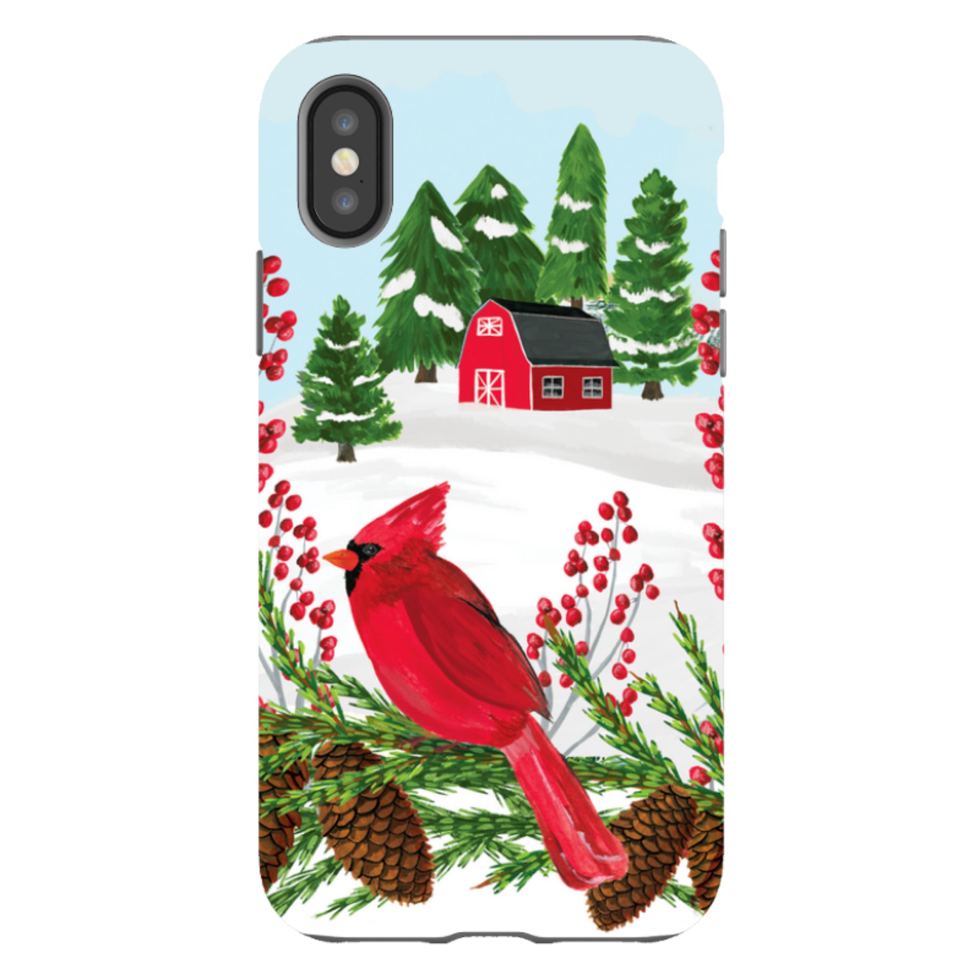 iPhone Tough Case - Countryside Christmas By Abby Jacobs