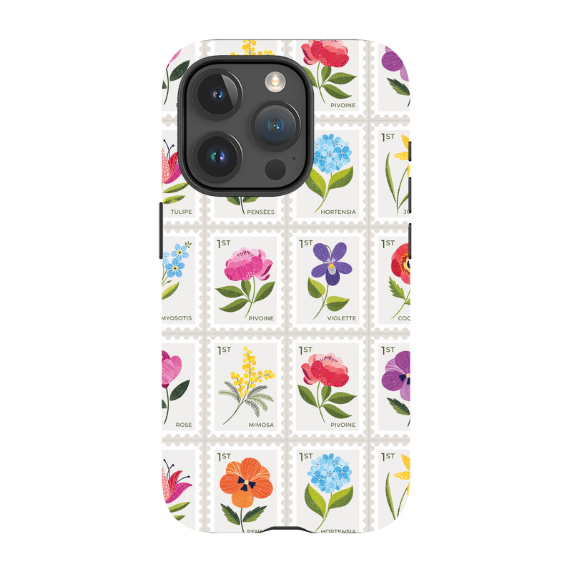 iPhone Tough Case - Floral Postage Stamps By Ali Brookes