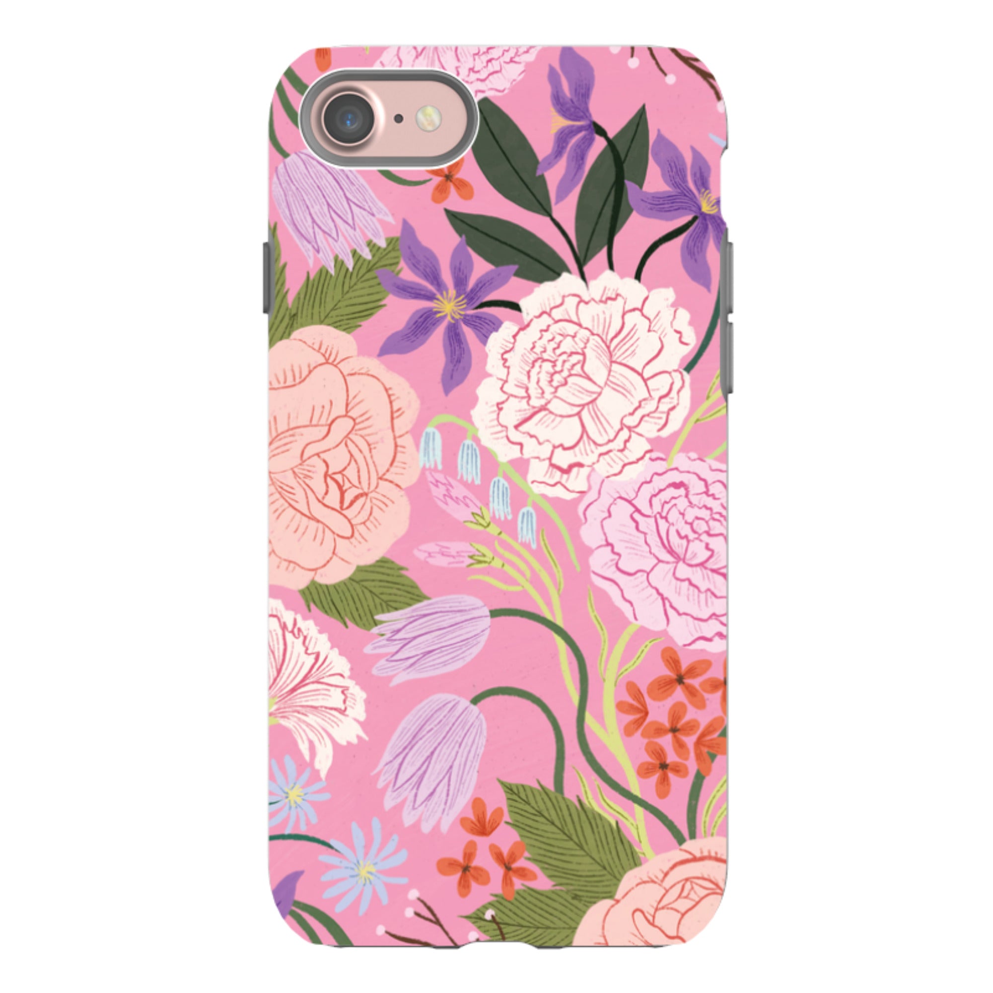 iPhone Tough Case - All Over Blooms By Meghann Rader