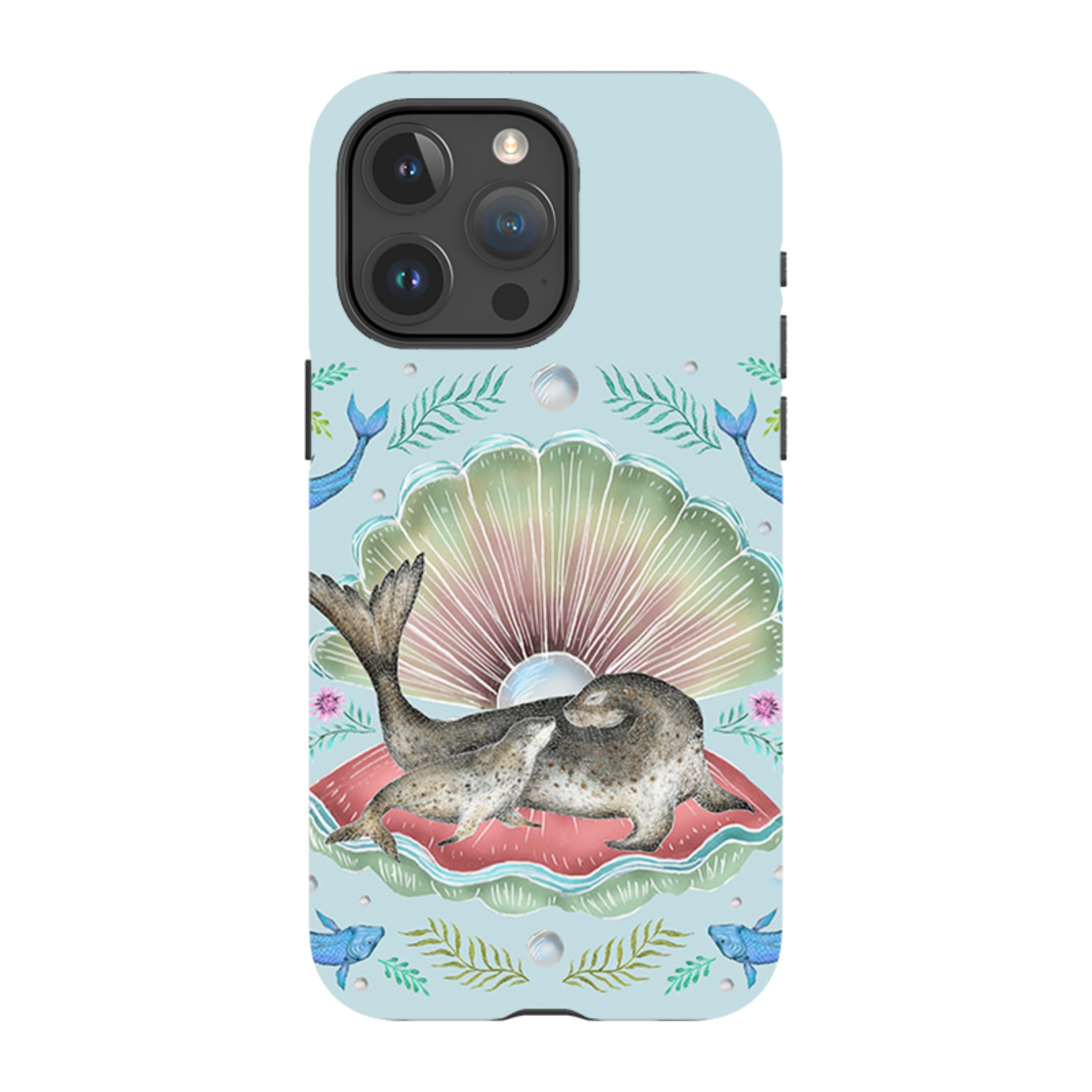 iPhone Tough Case - Seals In Shell By Catherine Rowe