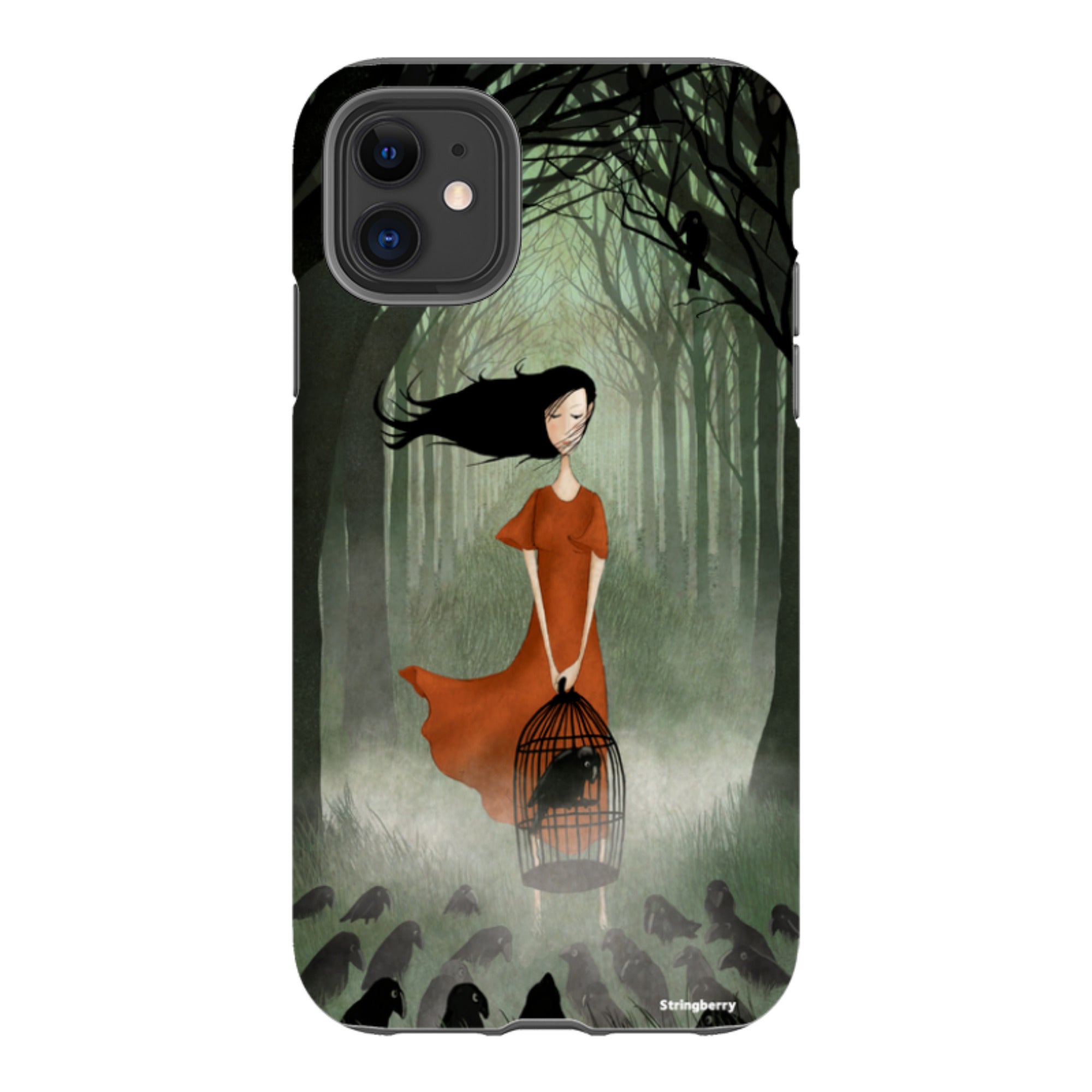 iPhone Tough Case - The Raven Girl By Maja Lindberg