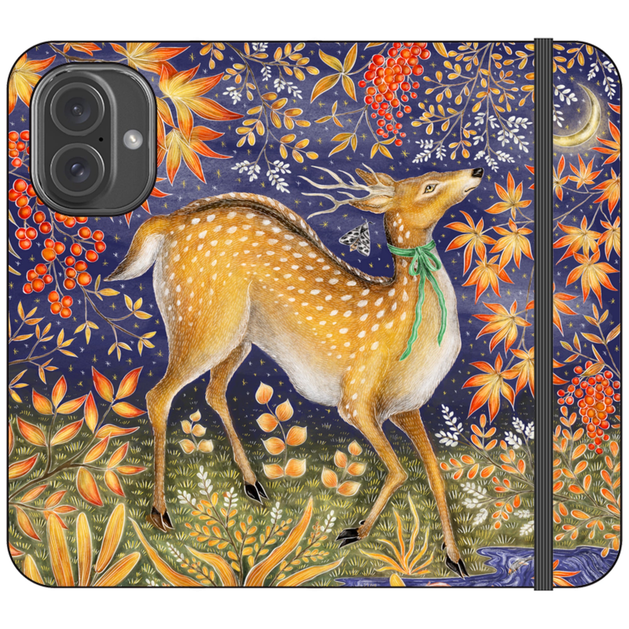 Autumn Deer Wallet Case By Catherine Rowe