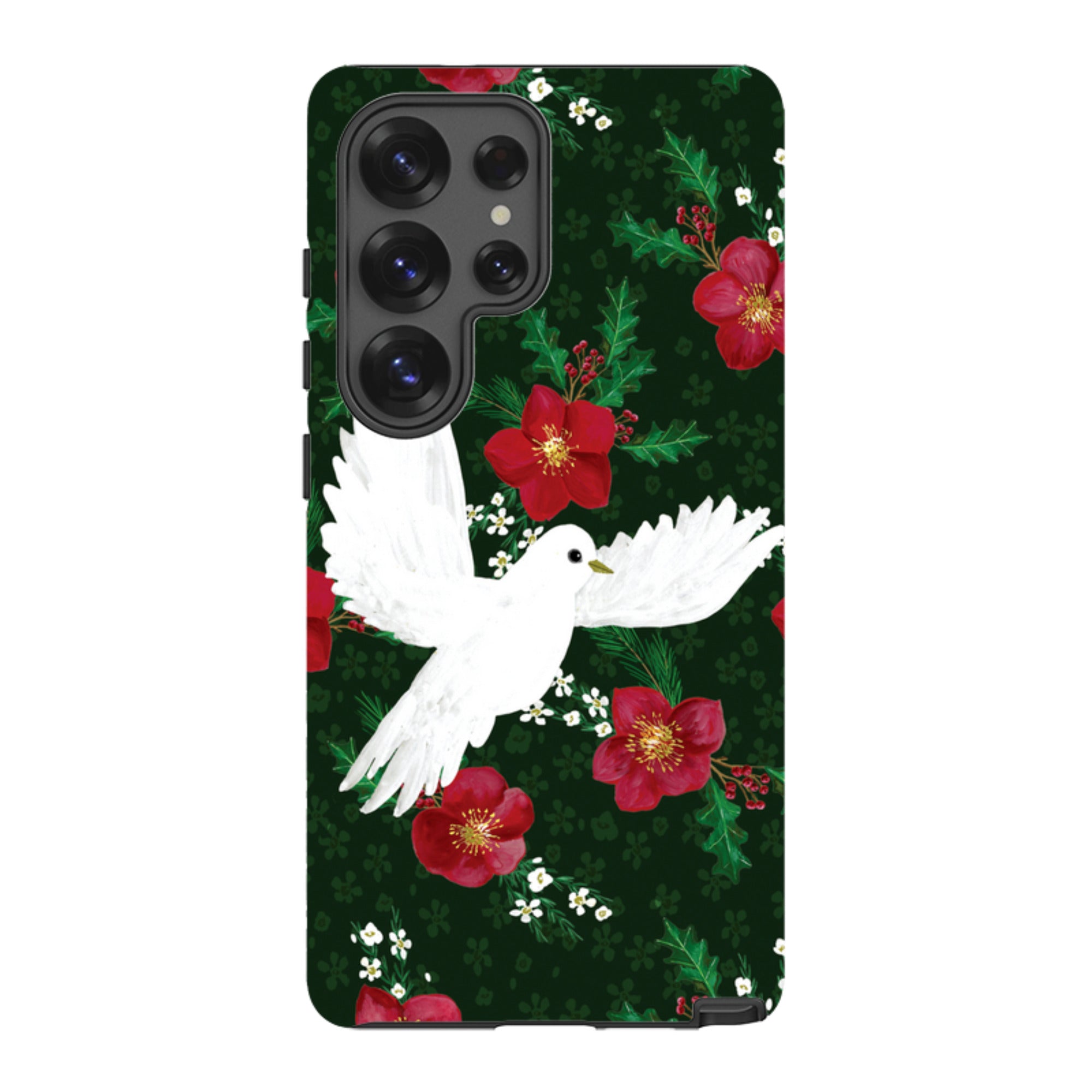 Samsung Tough Case - Dove and Floral By Abby Jacobs