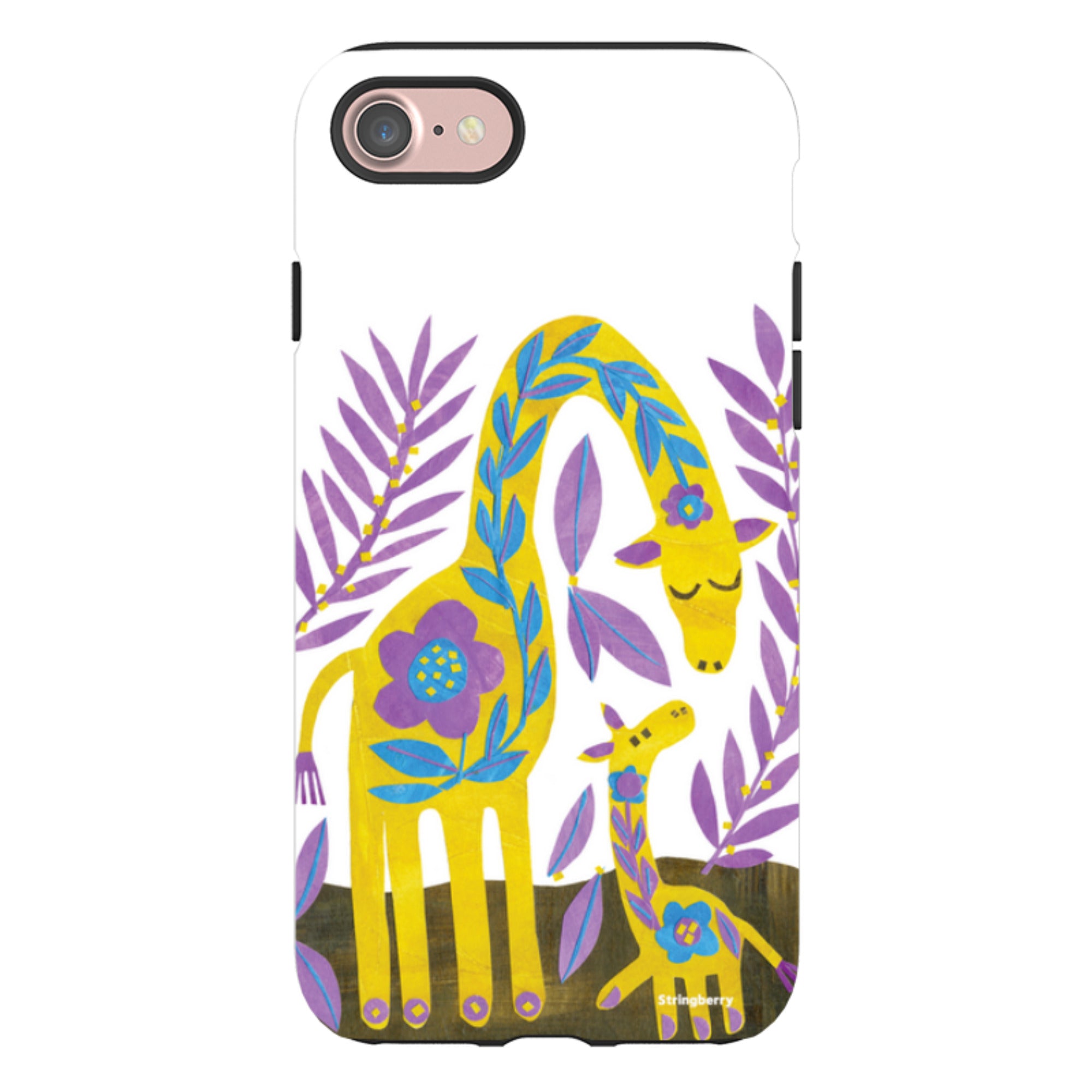 iPhone Tough Case - Folk Giraffes By Tracey English