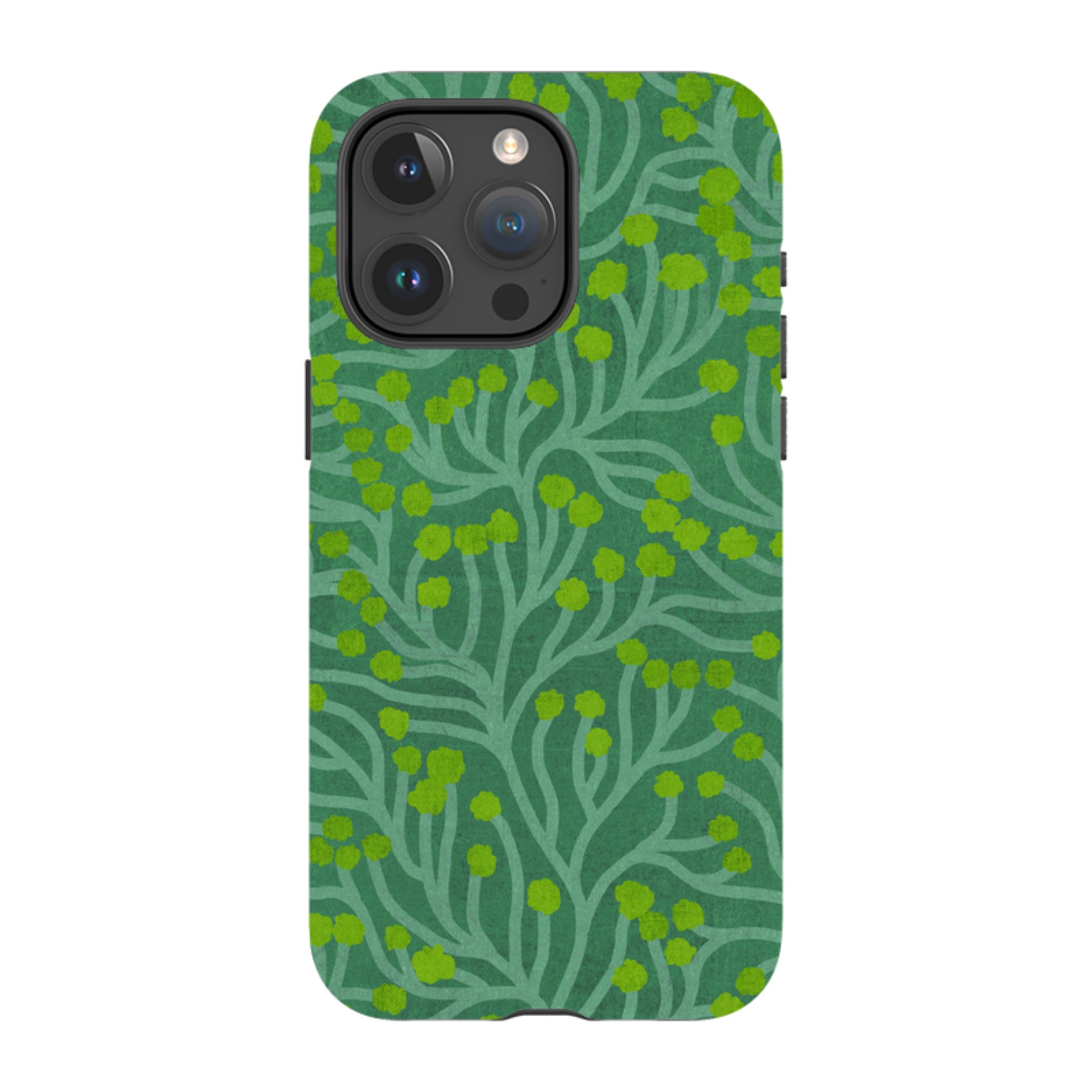iPhone MagSafe Tough Case - Vine Green and Teal By Katherine Quinn