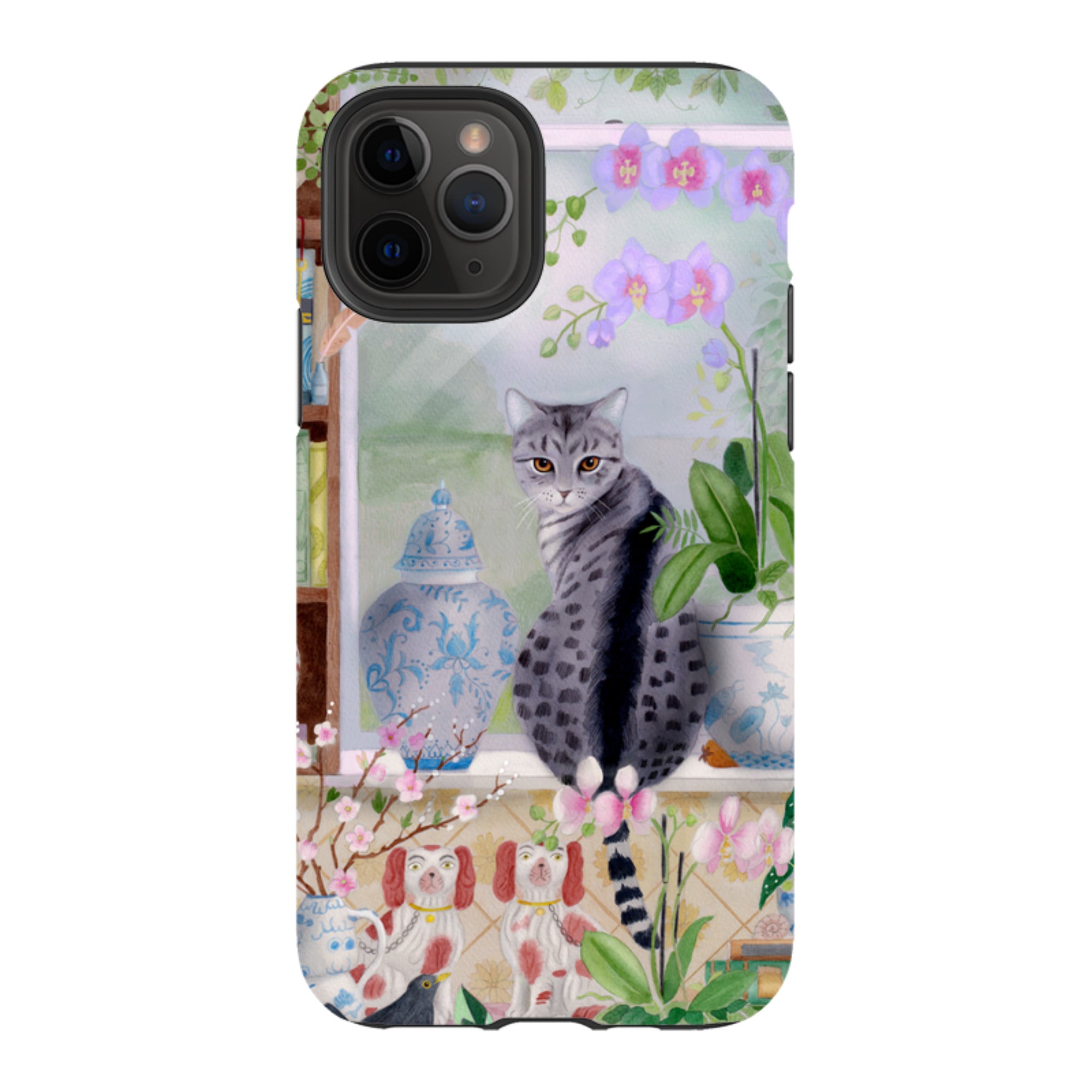 iPhone Tough Case - Cat In Window By Bex Parkin