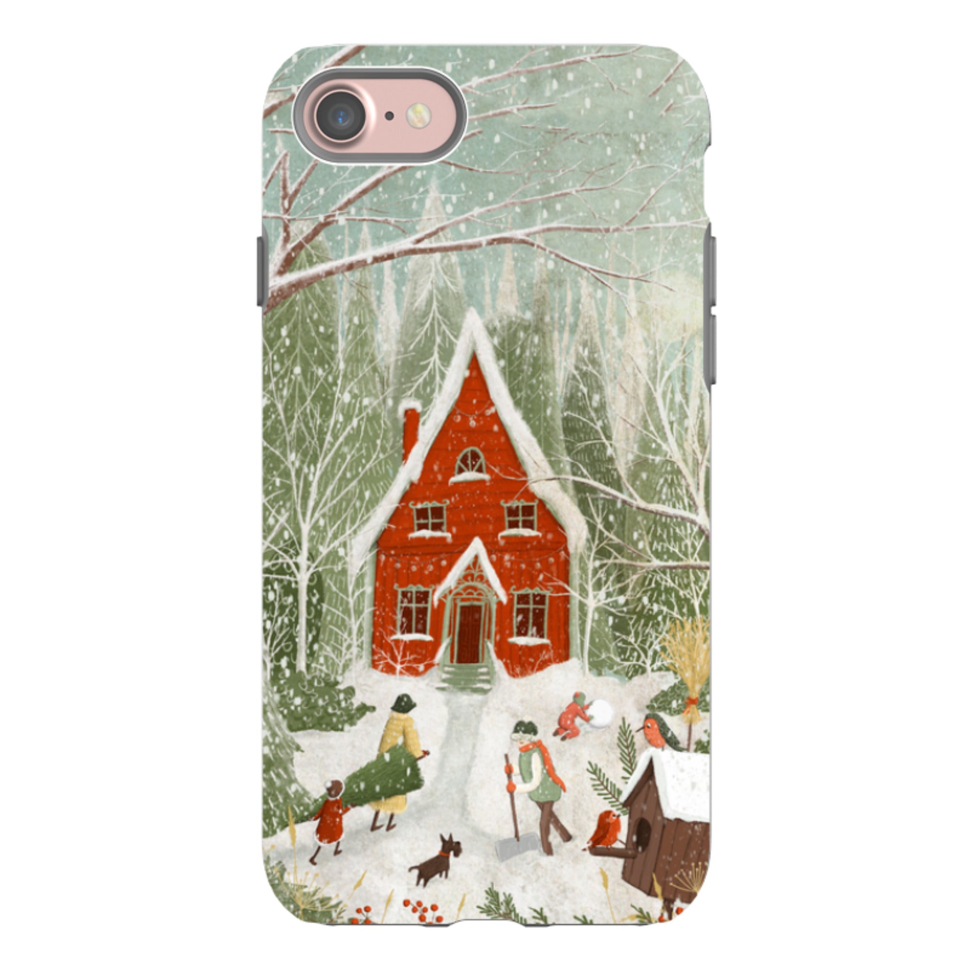 iPhone Tough Case -Christmas Garden Day By Maja Lindberg
