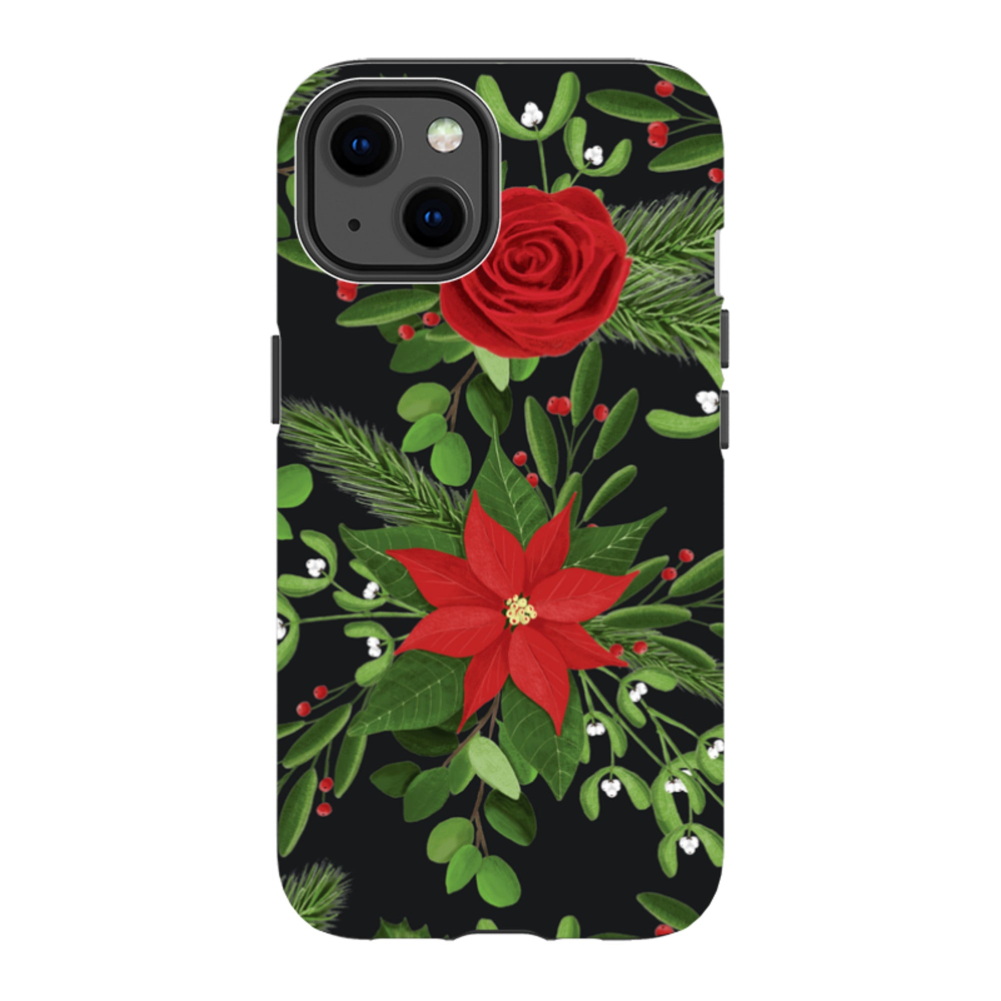 iPhone MagSafe Tough Case - Black White Plaid By Abby Jacobs