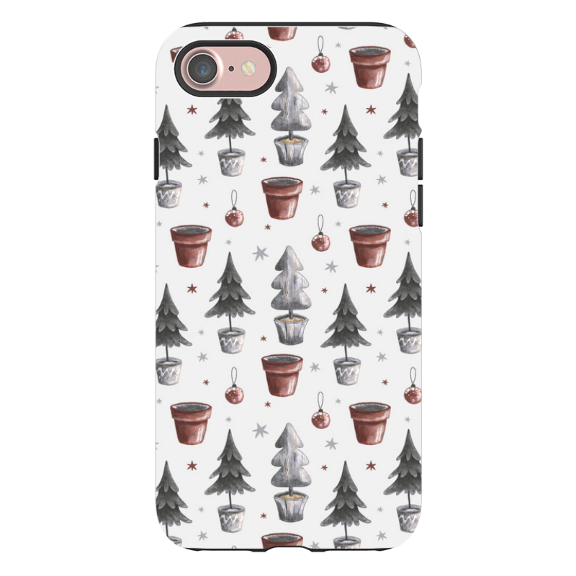 iPhone Tough Case - Xmas Tree Pattern