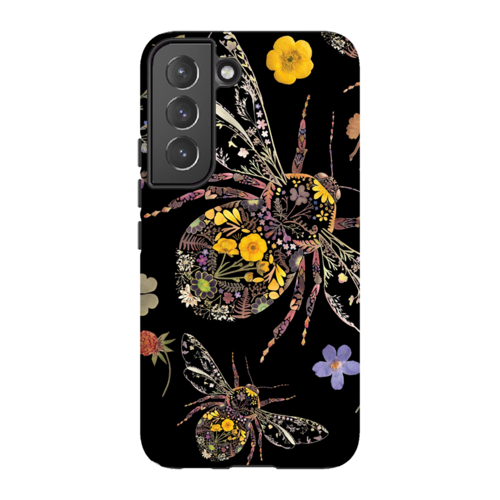 Samsung Tough  Case - Floral Bumble Bees By Helen Ahpornsiri