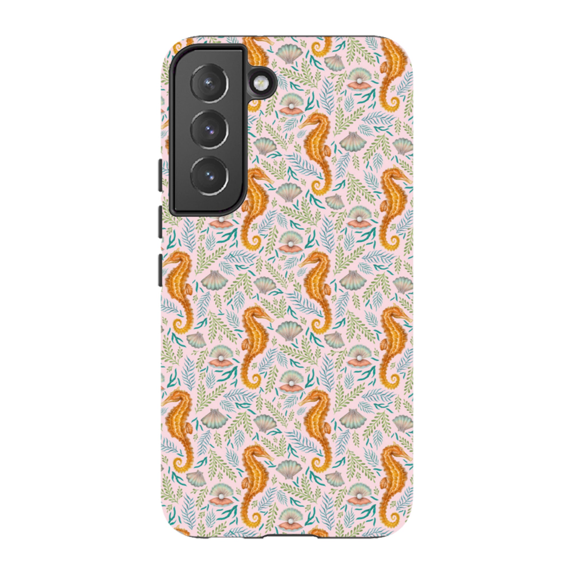 Samsung Tough Case - Seahorse Pink By Catherine Rowe