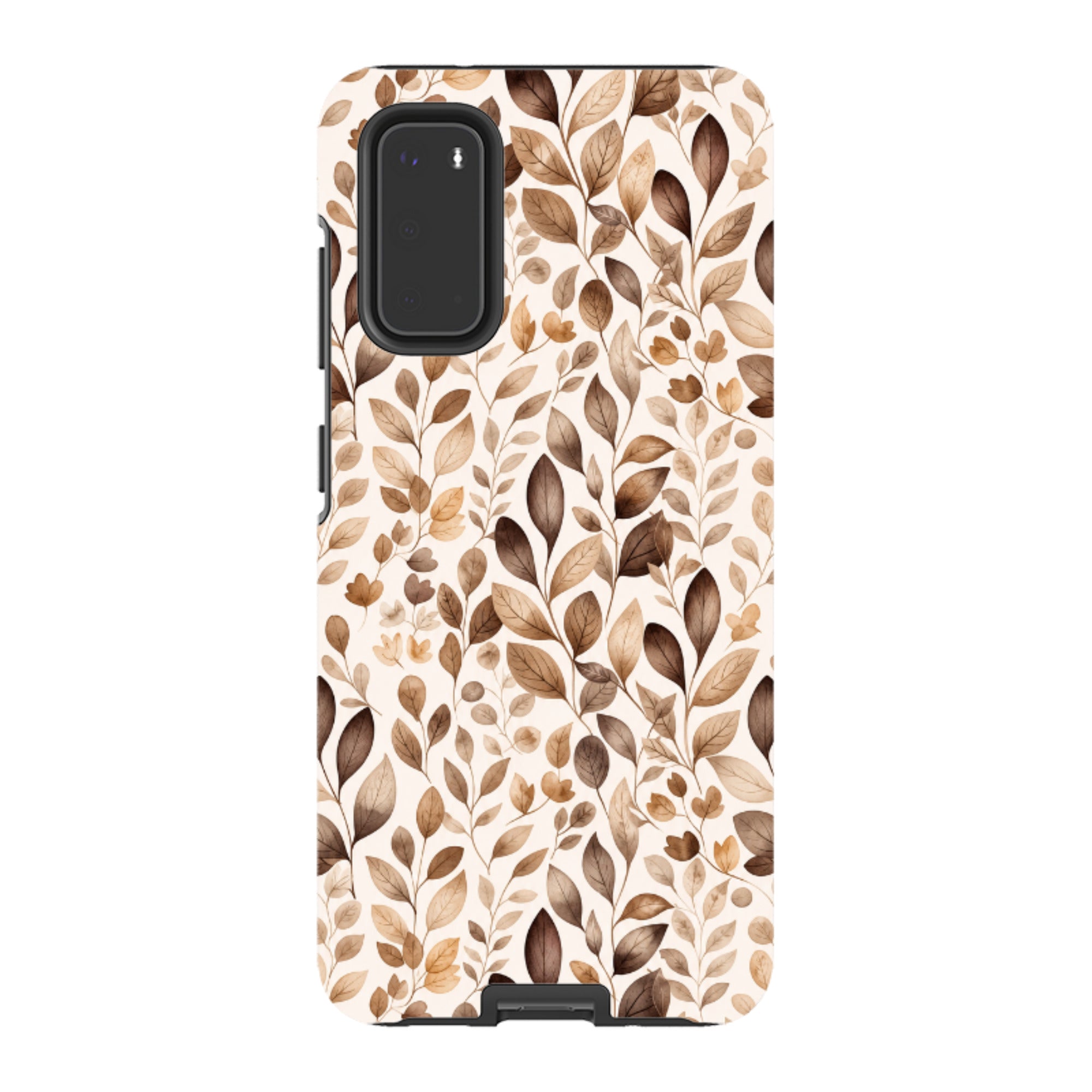 Samsung Tough Case - Beige Aesthetic Leaves