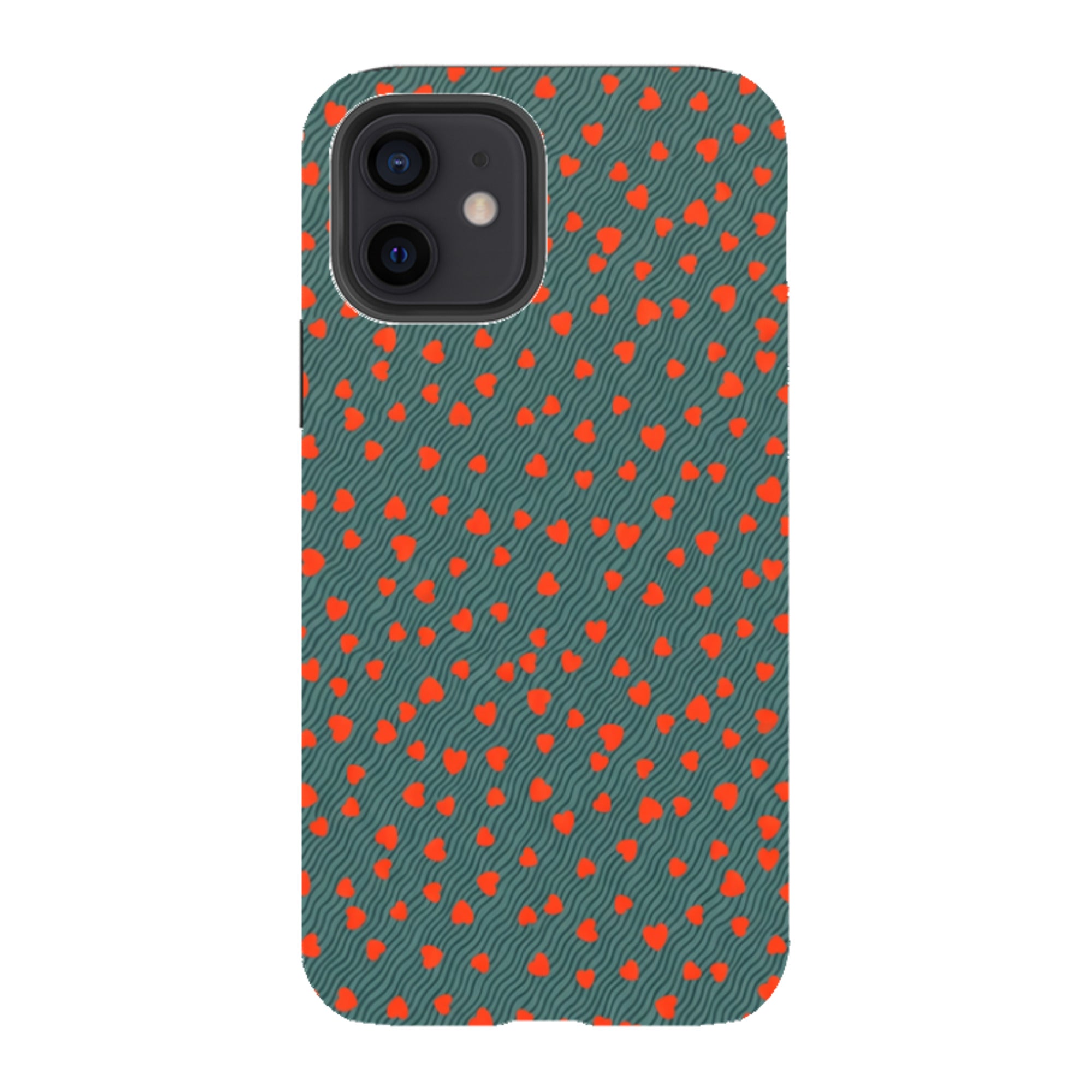 iPhone Tough Case - Red Hearts
