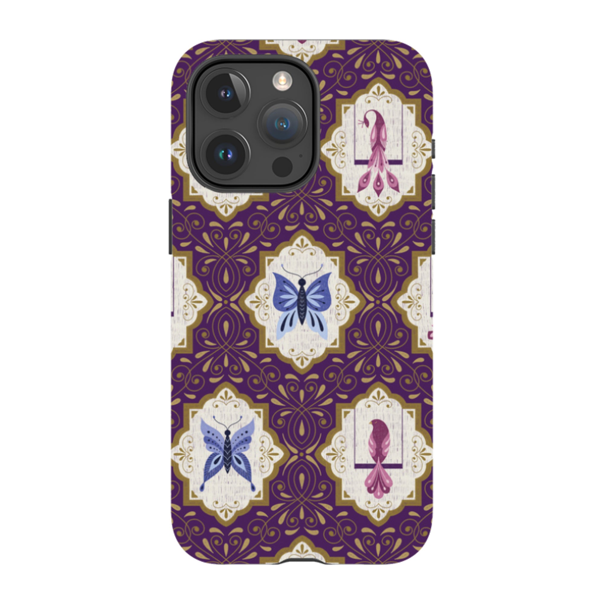 iPhone Tough Case - Wingframes Purple By Jenny Zemanek