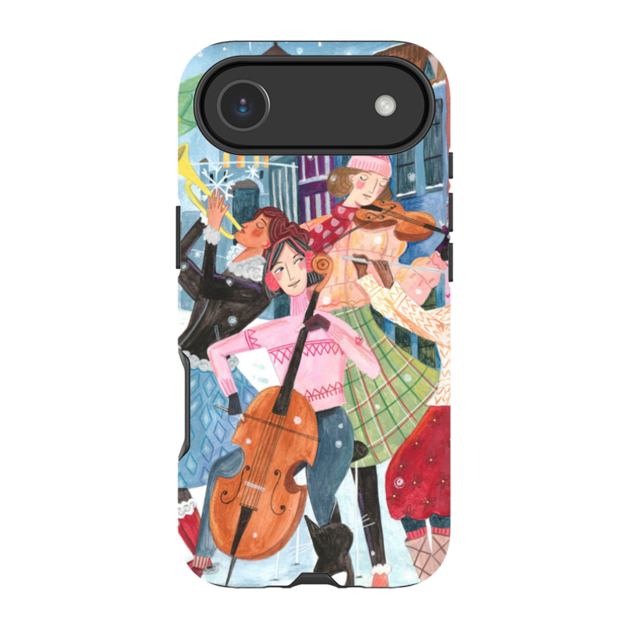 iPhone Tough Case - Musical Winter By Caroline Bonne Muller