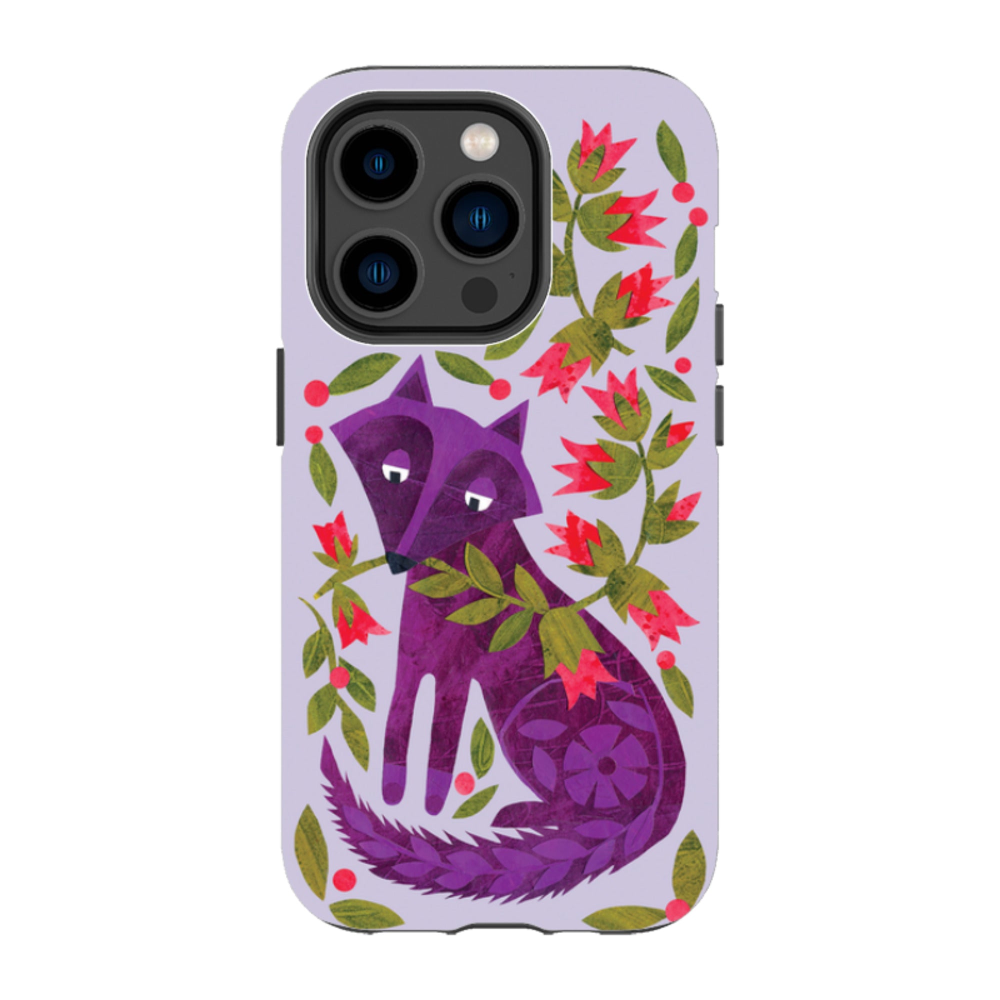 iPhone MagSafe Tough Case - Purple Foxie By Tracey English