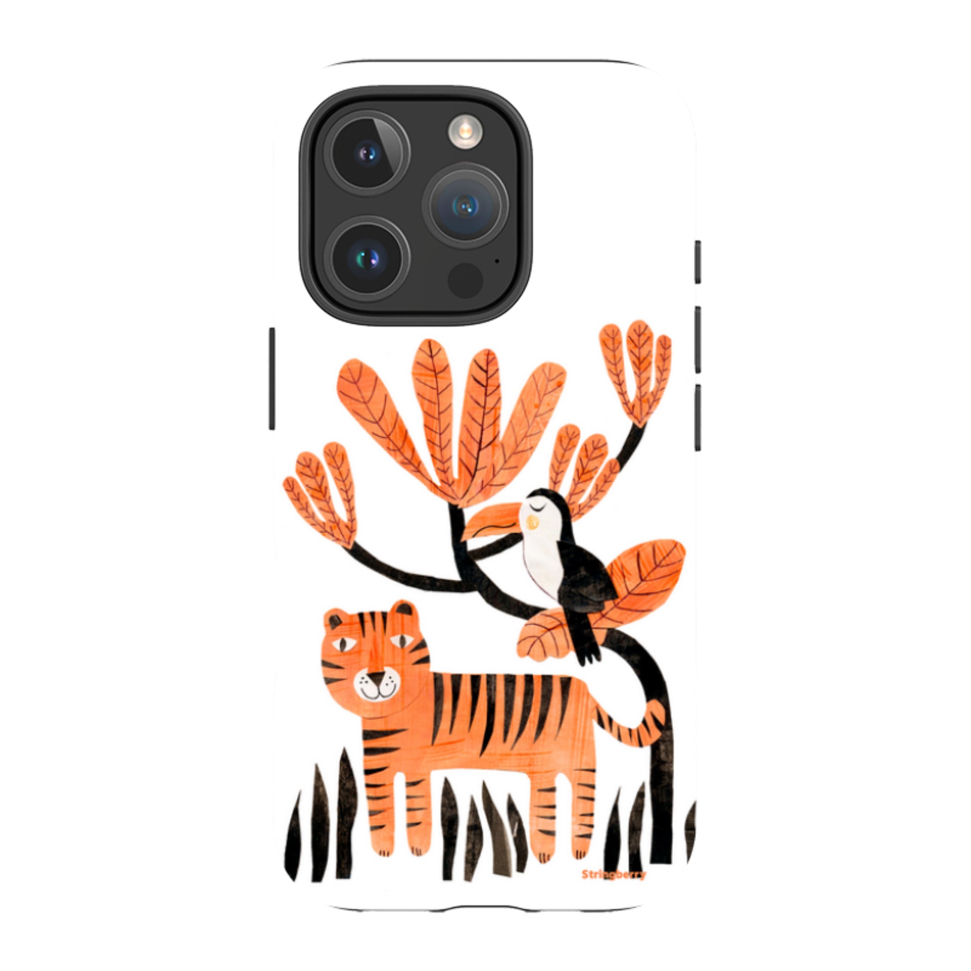 iPhone MagSafe Tough Case - Tiger and Toucan By Tracey English