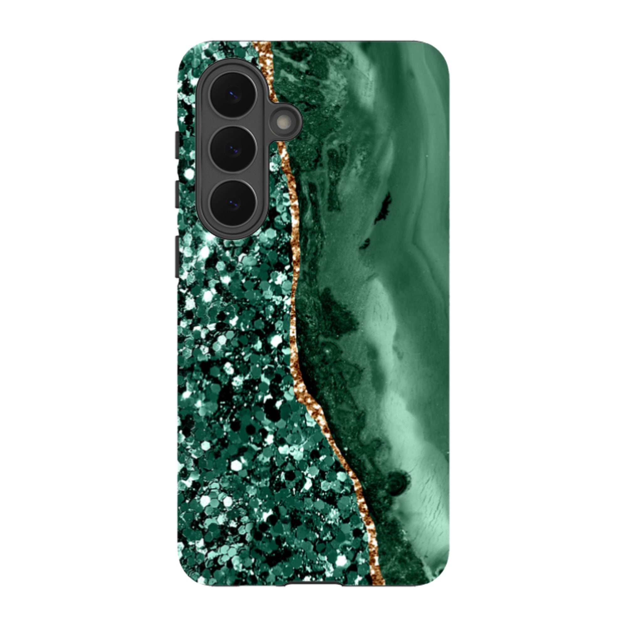 Samsung Tough Case - Green Shade (case does not glitter)