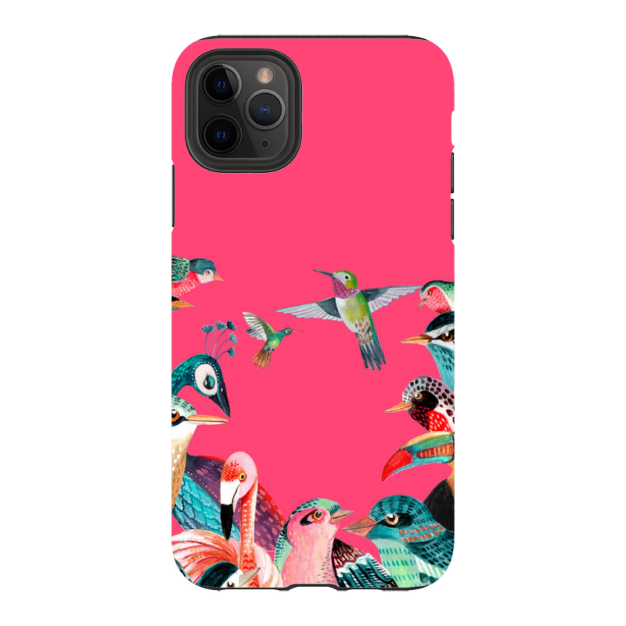 iPhone Tough Case - Pink Birds By Caroline Bonne Muller