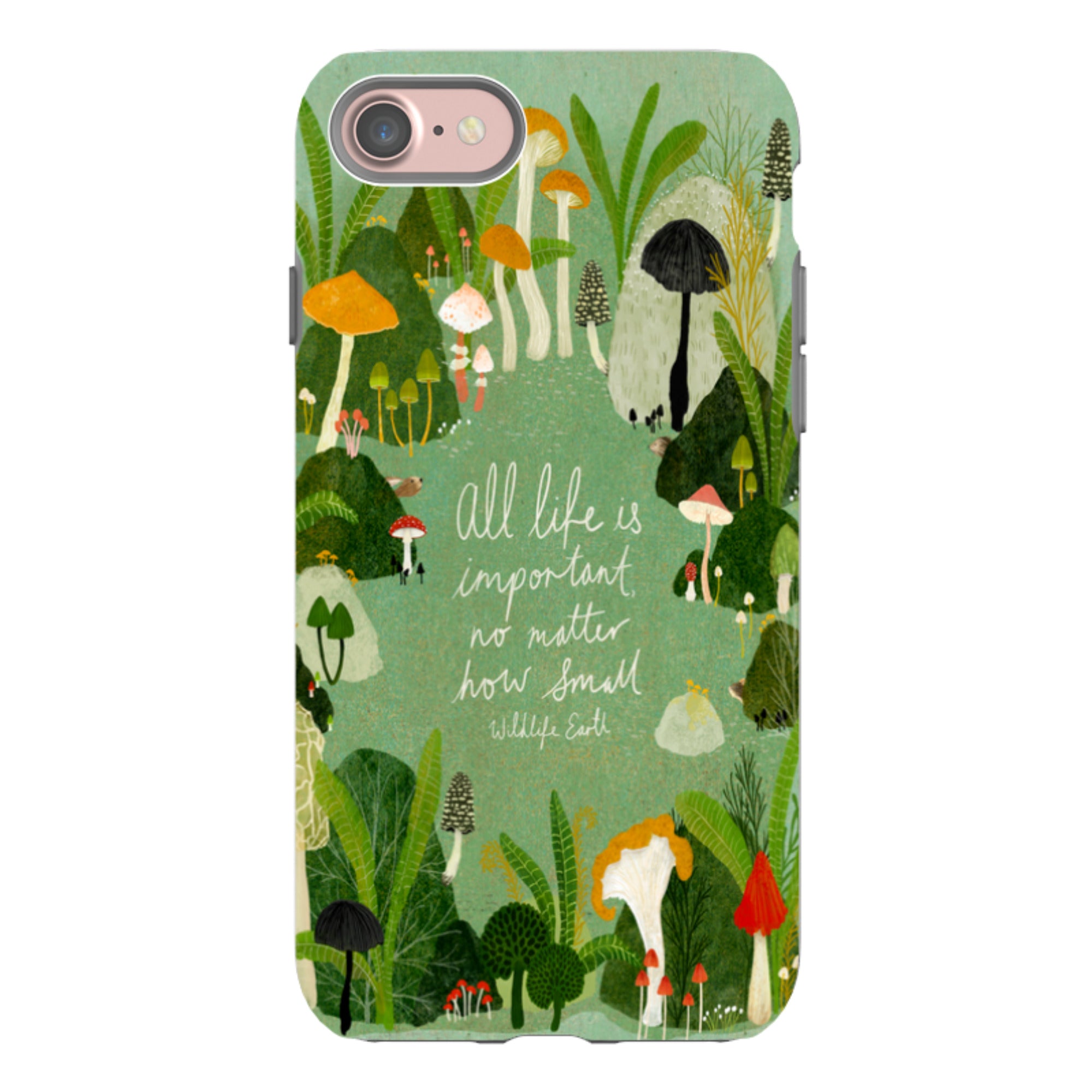 iPhone Tough Case - Wildlife Text By Katherine Quinn