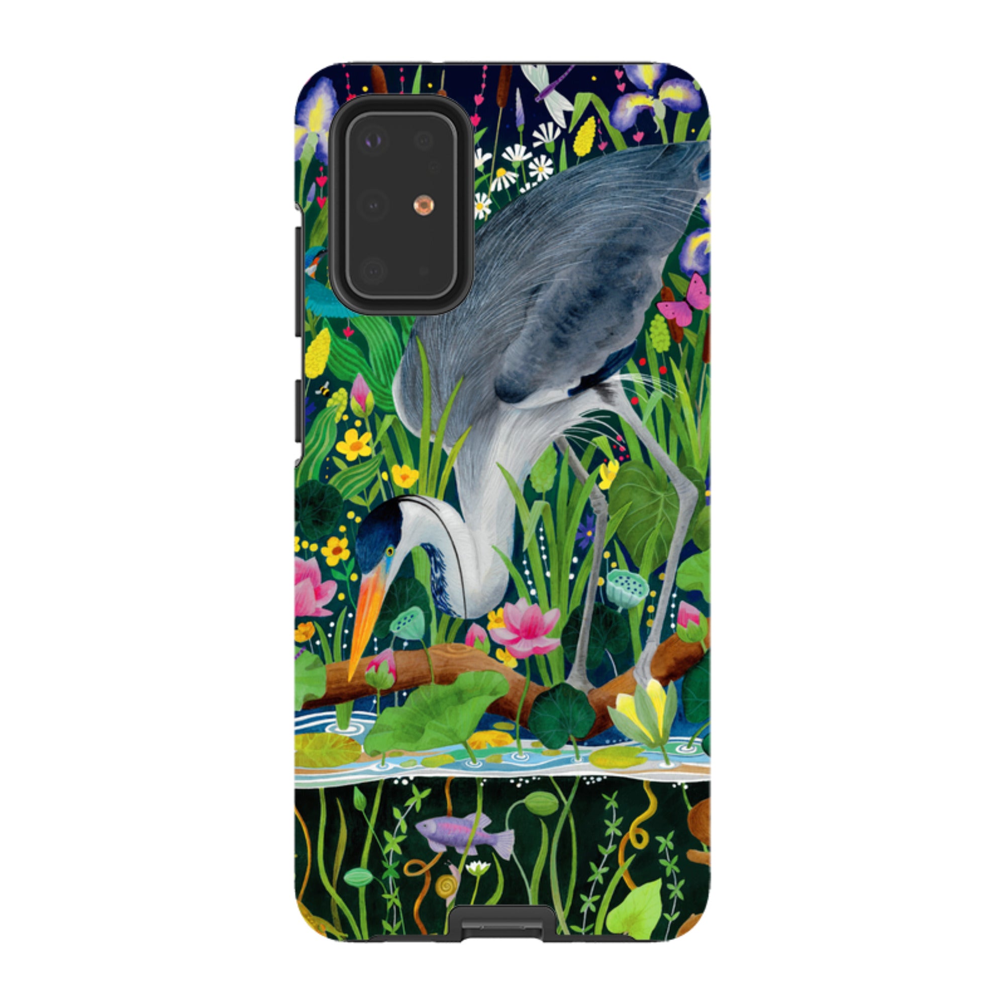 Samsung Tough Case - Heron Fishing By Bex Parkin