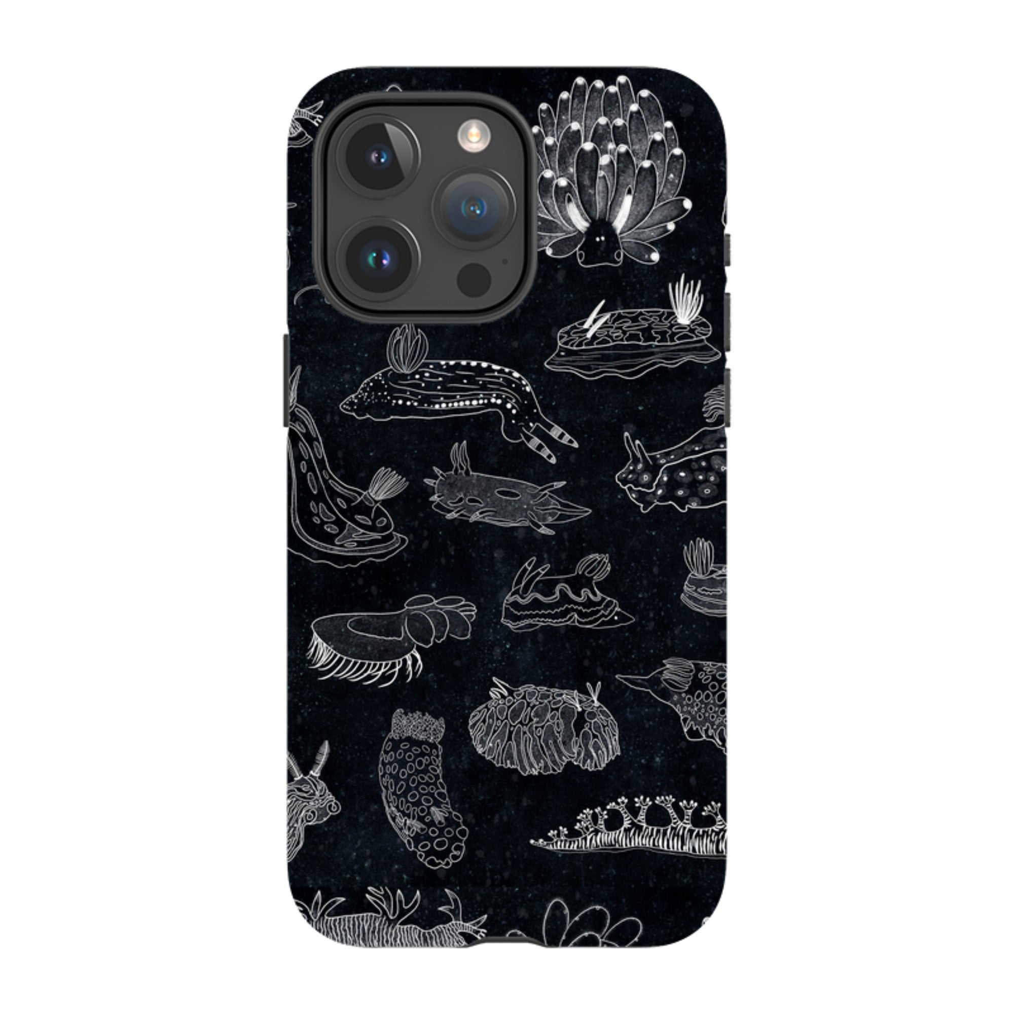 iPhone Tough Case - Nudibranch Line Drawing By Katherine Quinn