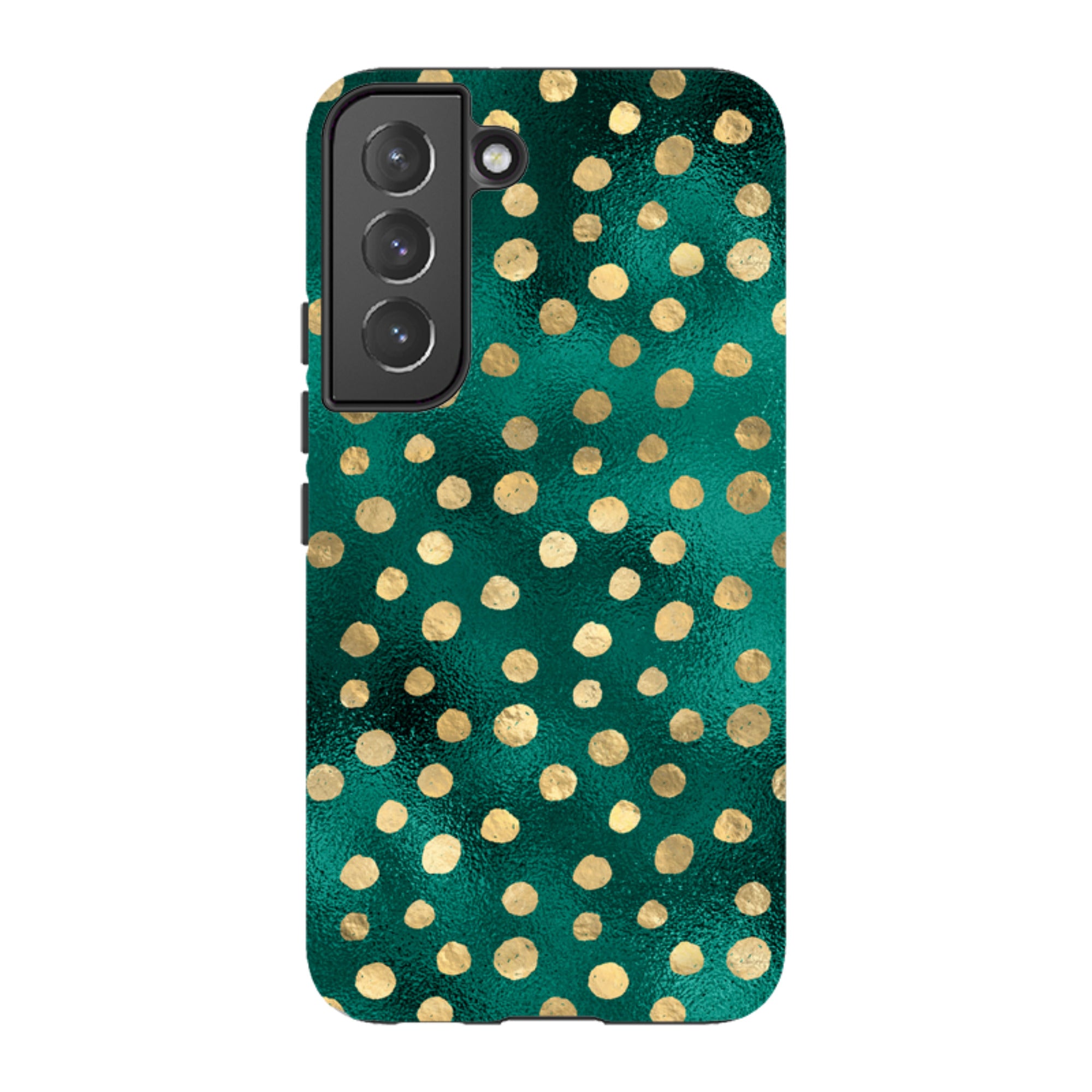 Samsung Tough Case - Forest and Gold Dots