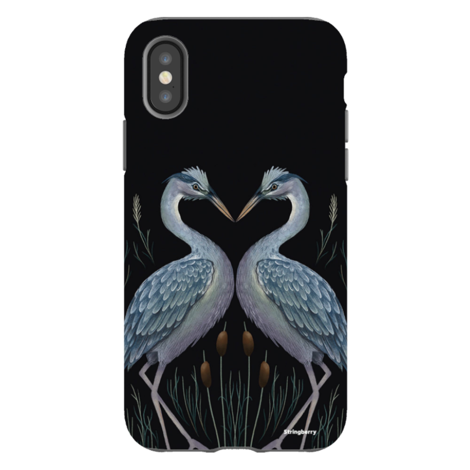 iPhone Tough Case - Heron Pair By Anna Stead