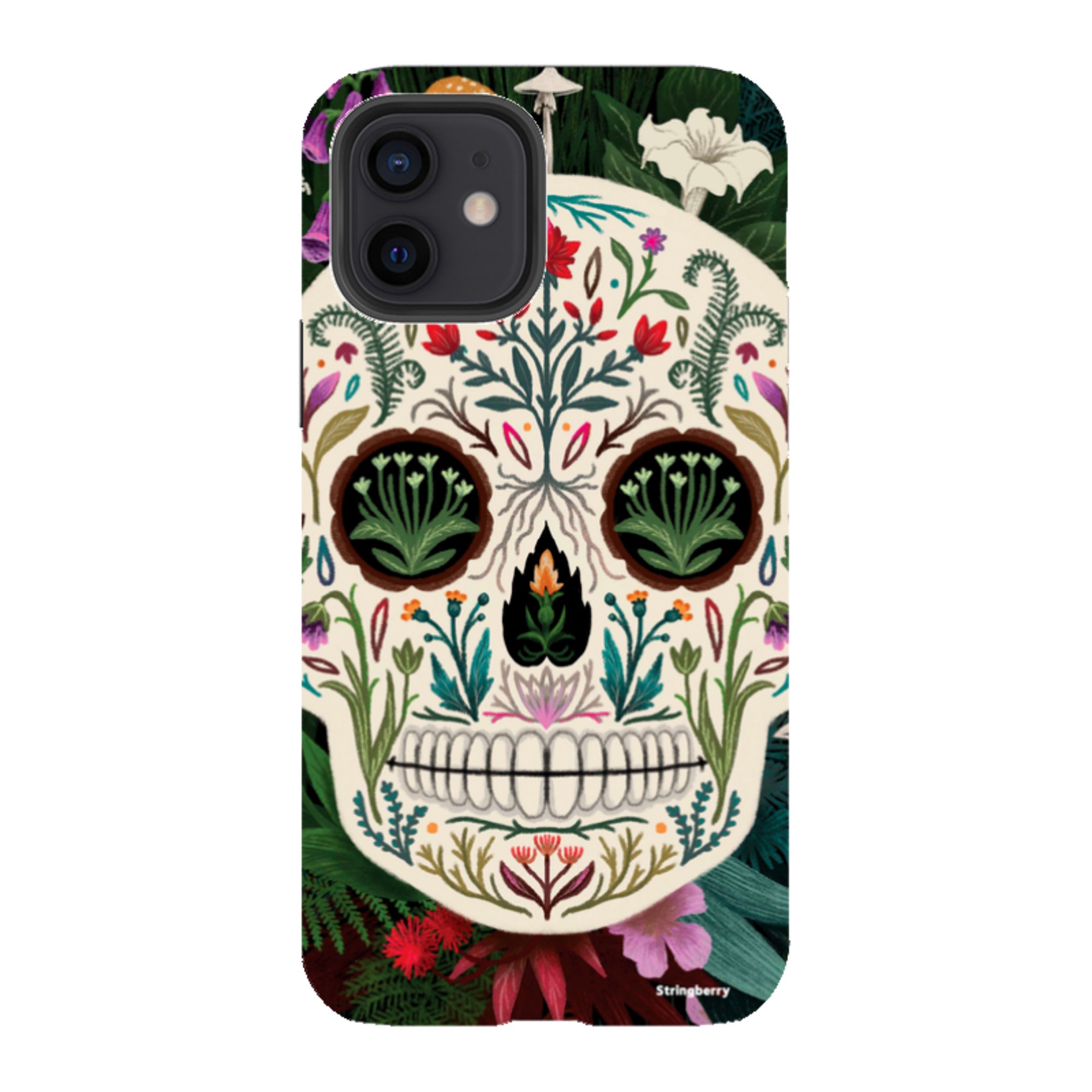iPhone Tough Case - Poison Sugar Skull By Anna Stead