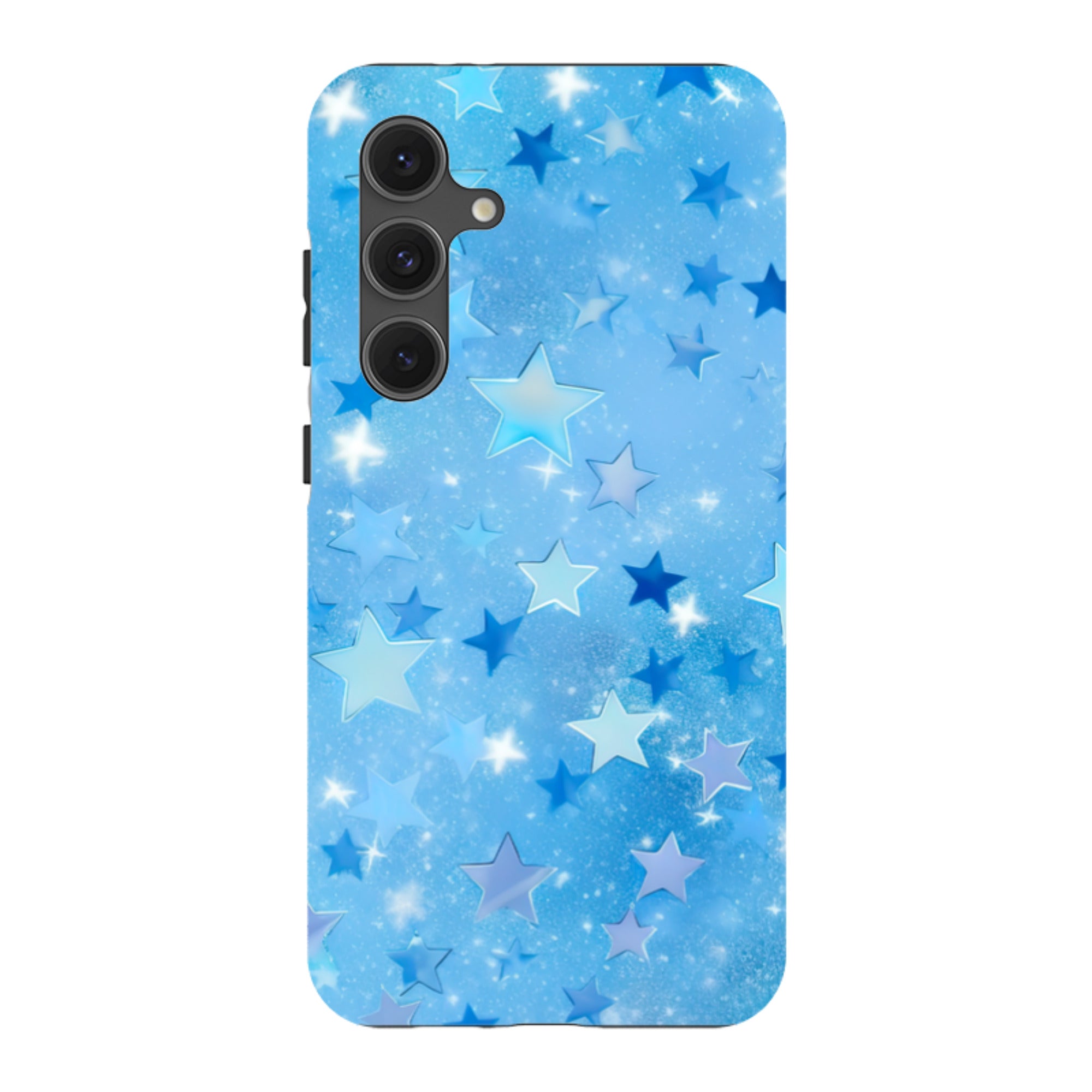 Samsung Tough Case - Blue Stars II  (Case Does Not Glitter)